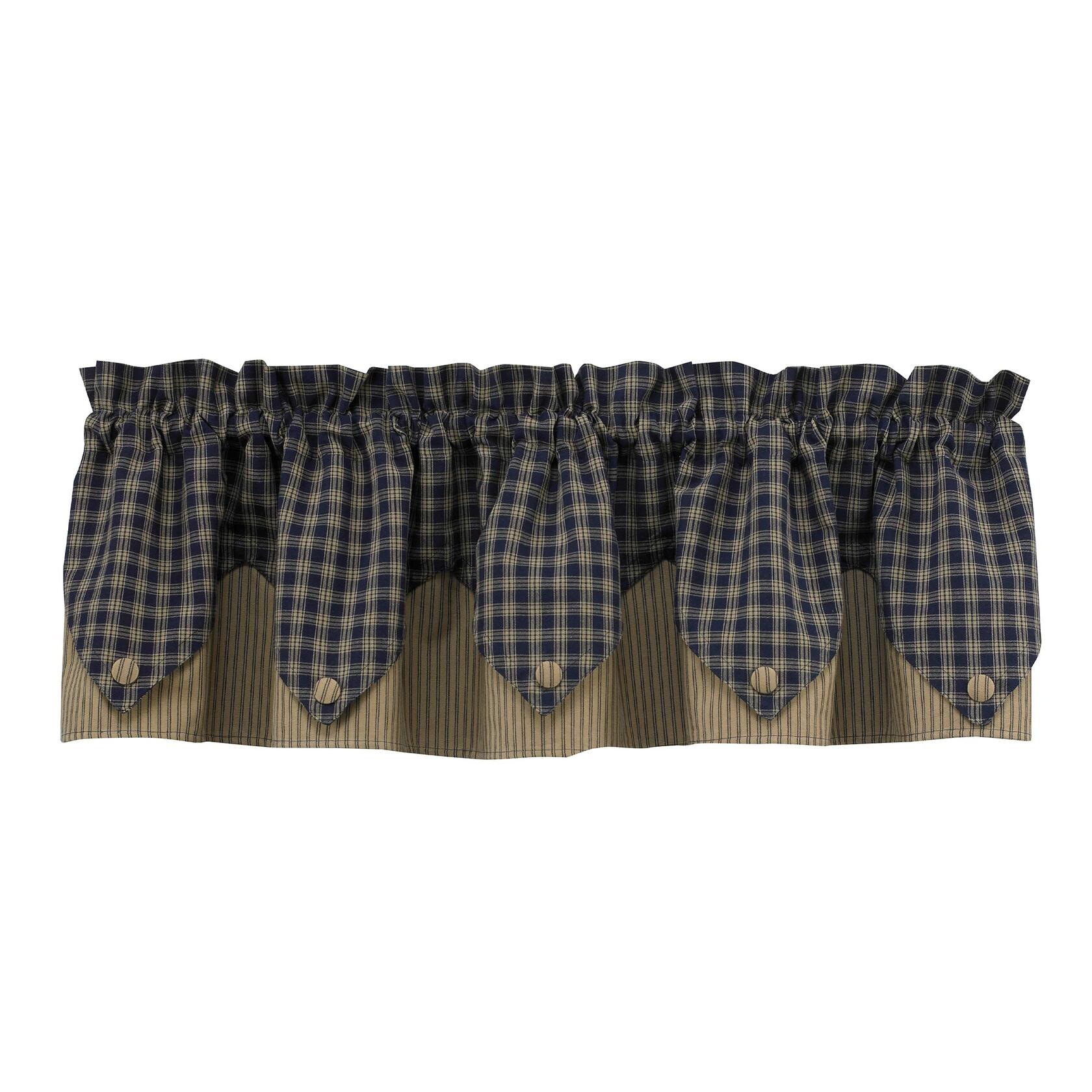 Park Designs Sturbridge Point Valance, 72 x 15, Navy