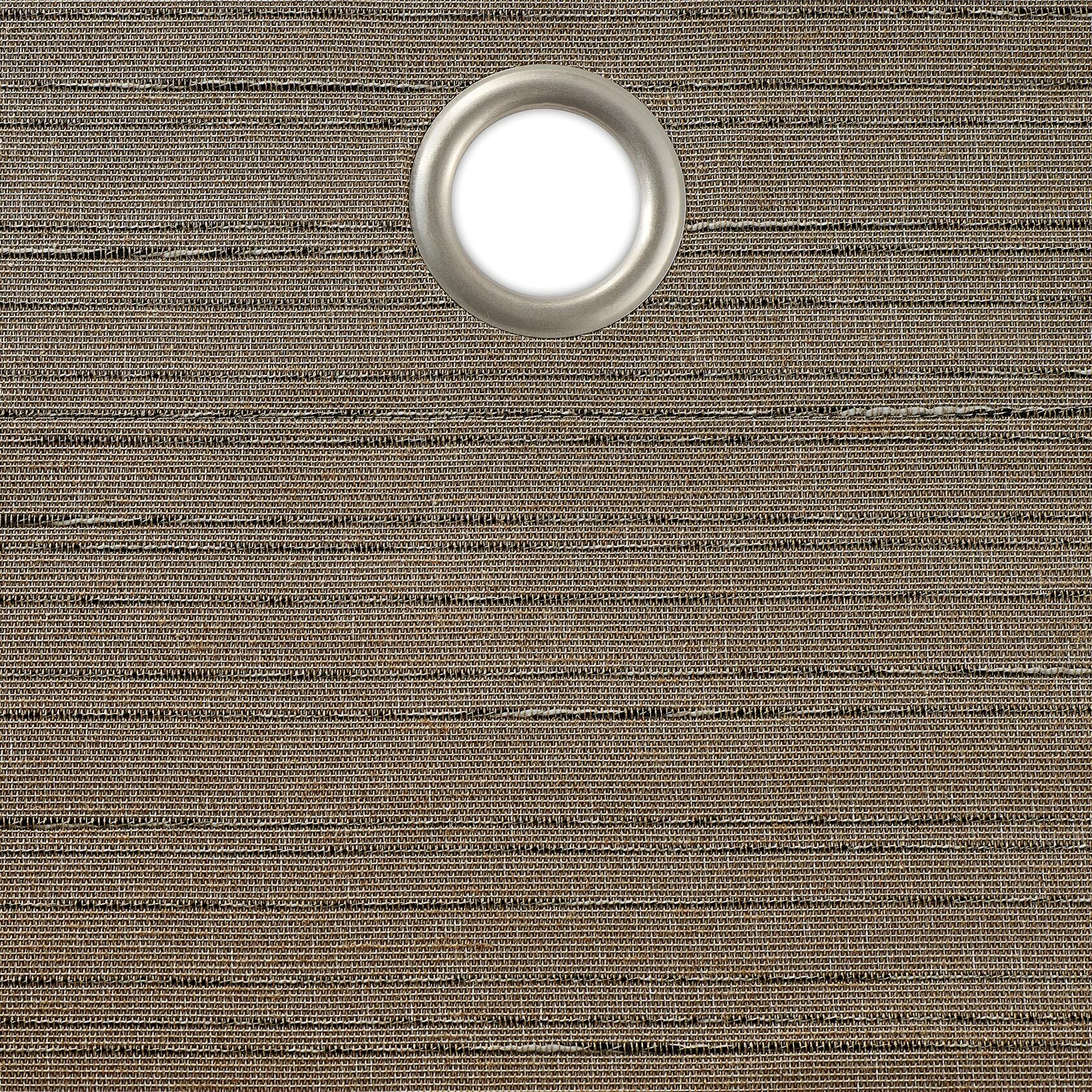 ECLIPSE Magnitech Branson Grommet 100% Blackout Curtains, Thermal Insulated, 1 Panel, 50 x 84 in, Mocha