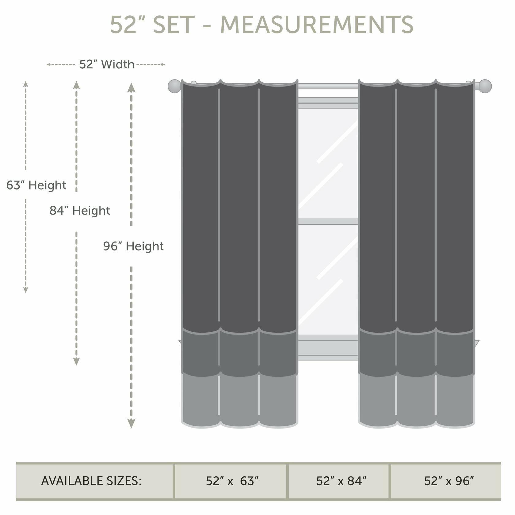 Rod Desyne Window Thermal Isulated Blackout Curtain with Metal Grommet, 52" x 96", Black - 1 Panel