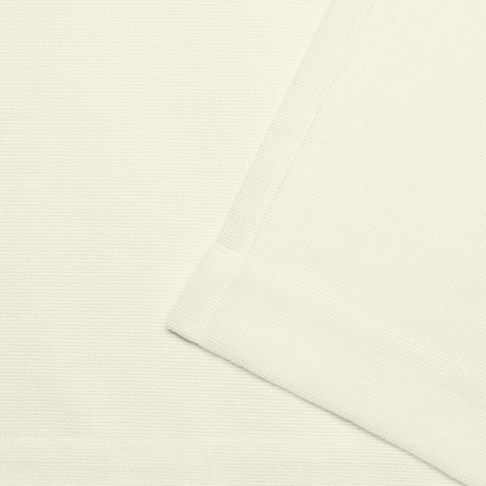 Exclusive Home Miami Semi-Sheer Indoor/Outdoor Hook-and-Loop Tab Top Curtain Panel Pair, 54"x96", Ivory