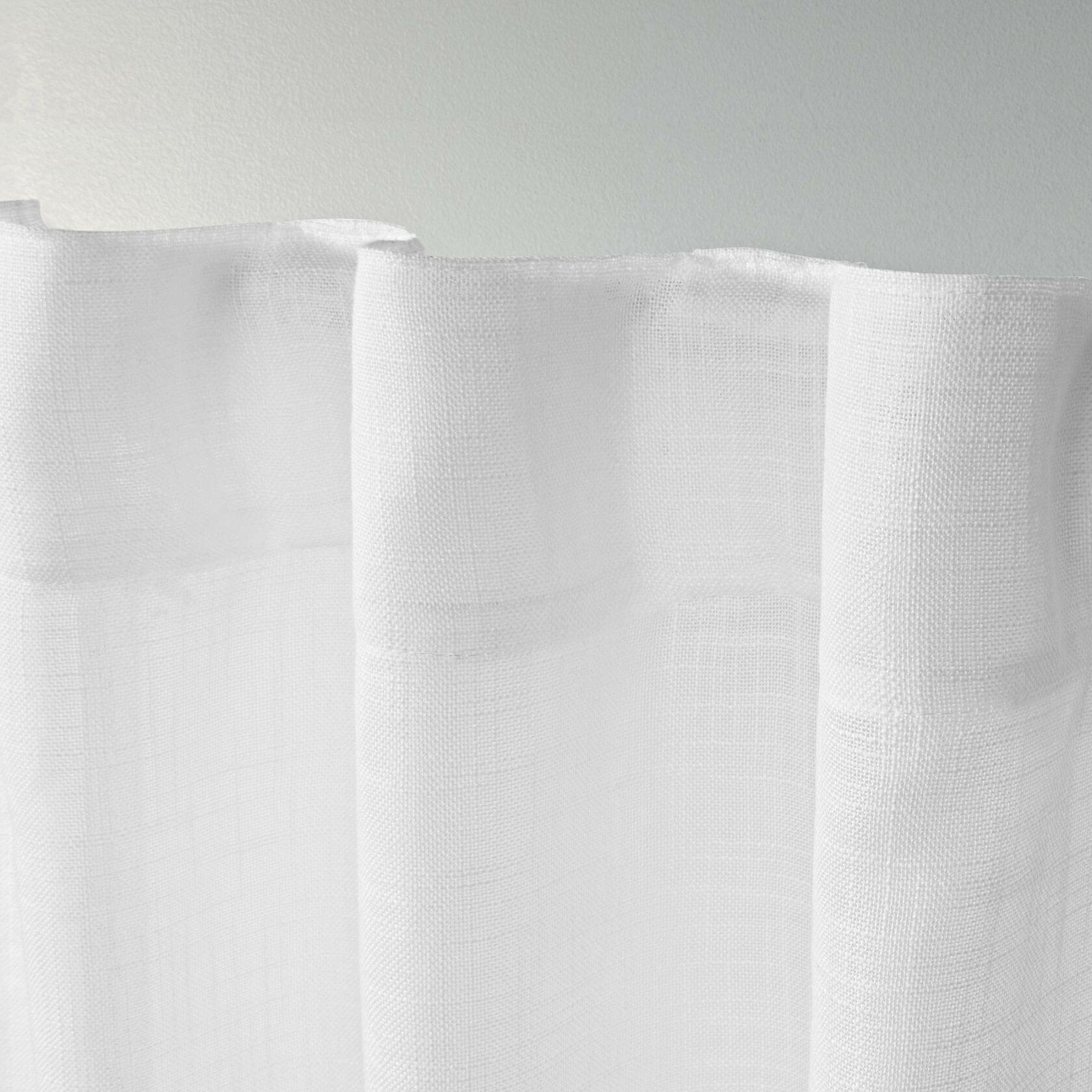 Exclusive Home Curtains Bella Sheer Hidden Tab Top Curtain Panel Pair, 54x108, White