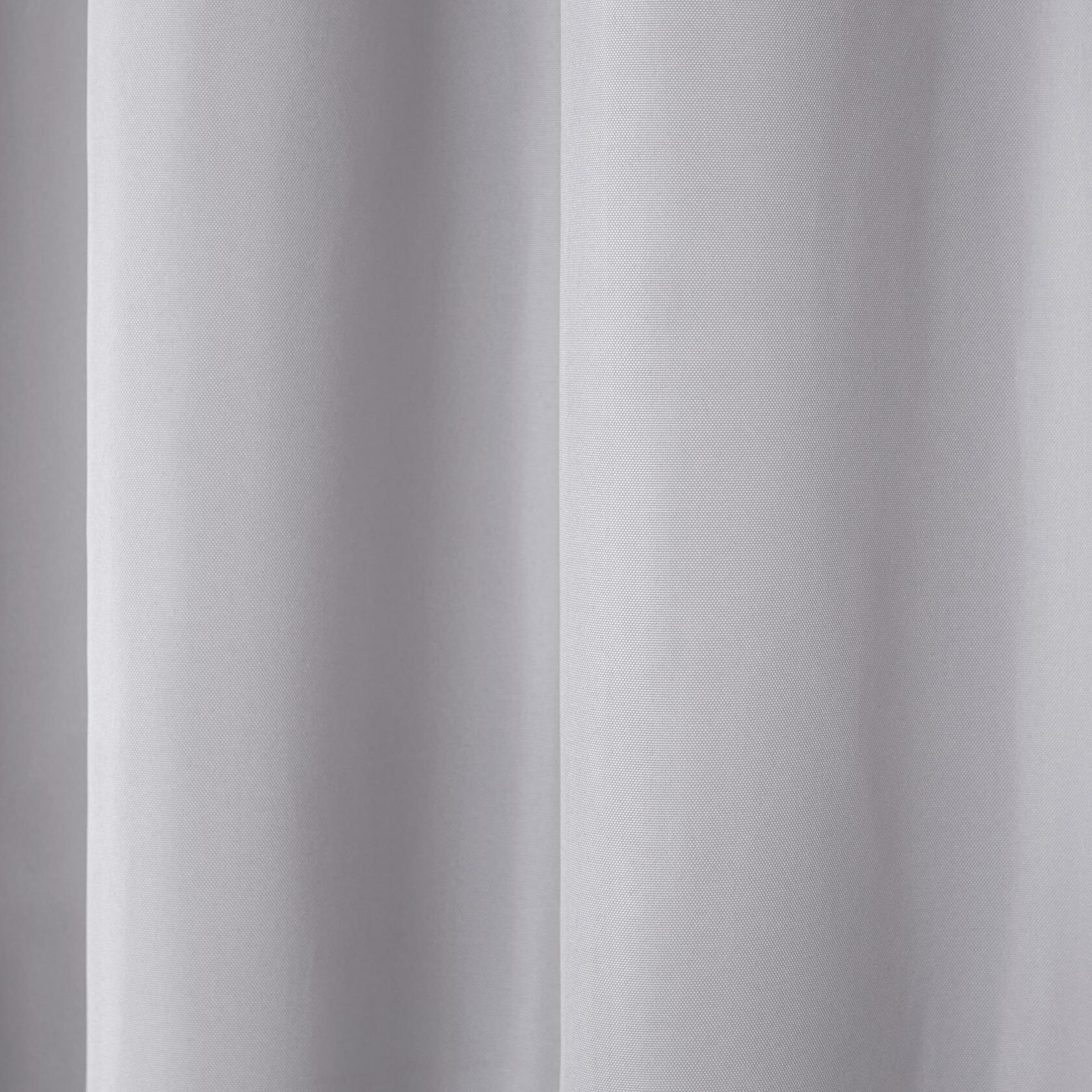 TOWN & COUNTRY BASICS Cabana Solid Heavyweight Indoor Outdoor Curtains, Light Filtering Opacity with Grommet Top, Water Repellent, 2-Pack Set, 54"x96", Cloud Grey