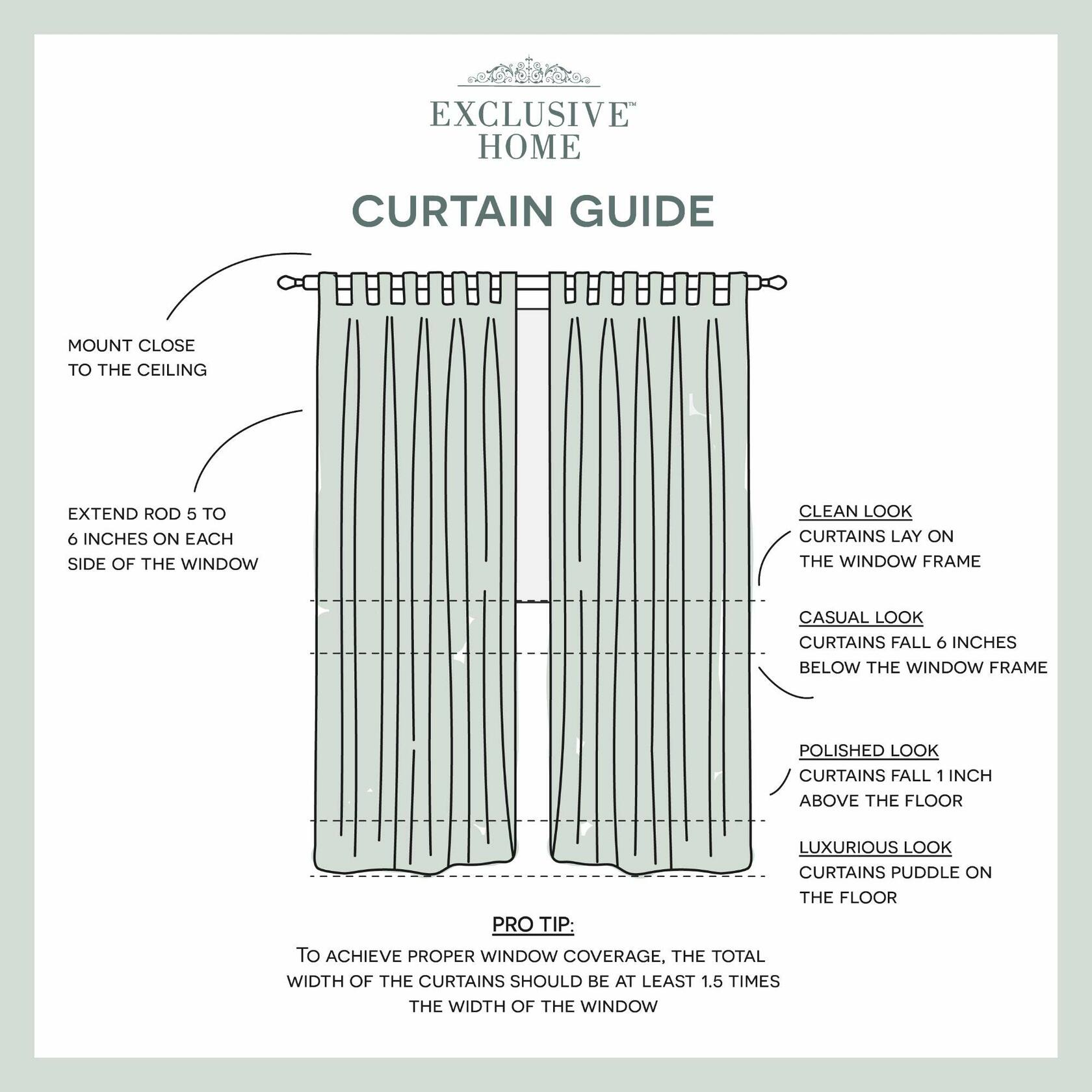 Exclusive Home Miami Semi-Sheer Indoor/Outdoor Hook-and-Loop Tab Top Curtain Panel Pair, 54"x96", Ivory
