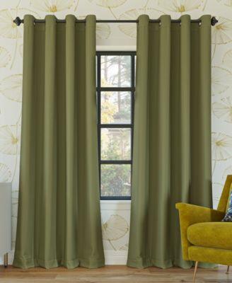 Sun Zero Oslo Extreme 100% Blackout Grommet Curtain Panel  52 x84   Sage Green