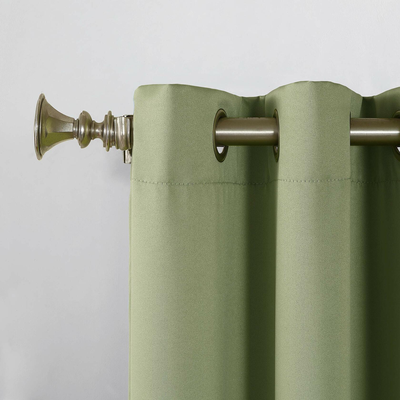 Sun Zero Becca Energy Efficient Grommet Curtain Panel, 40" x 95", Sage Green
