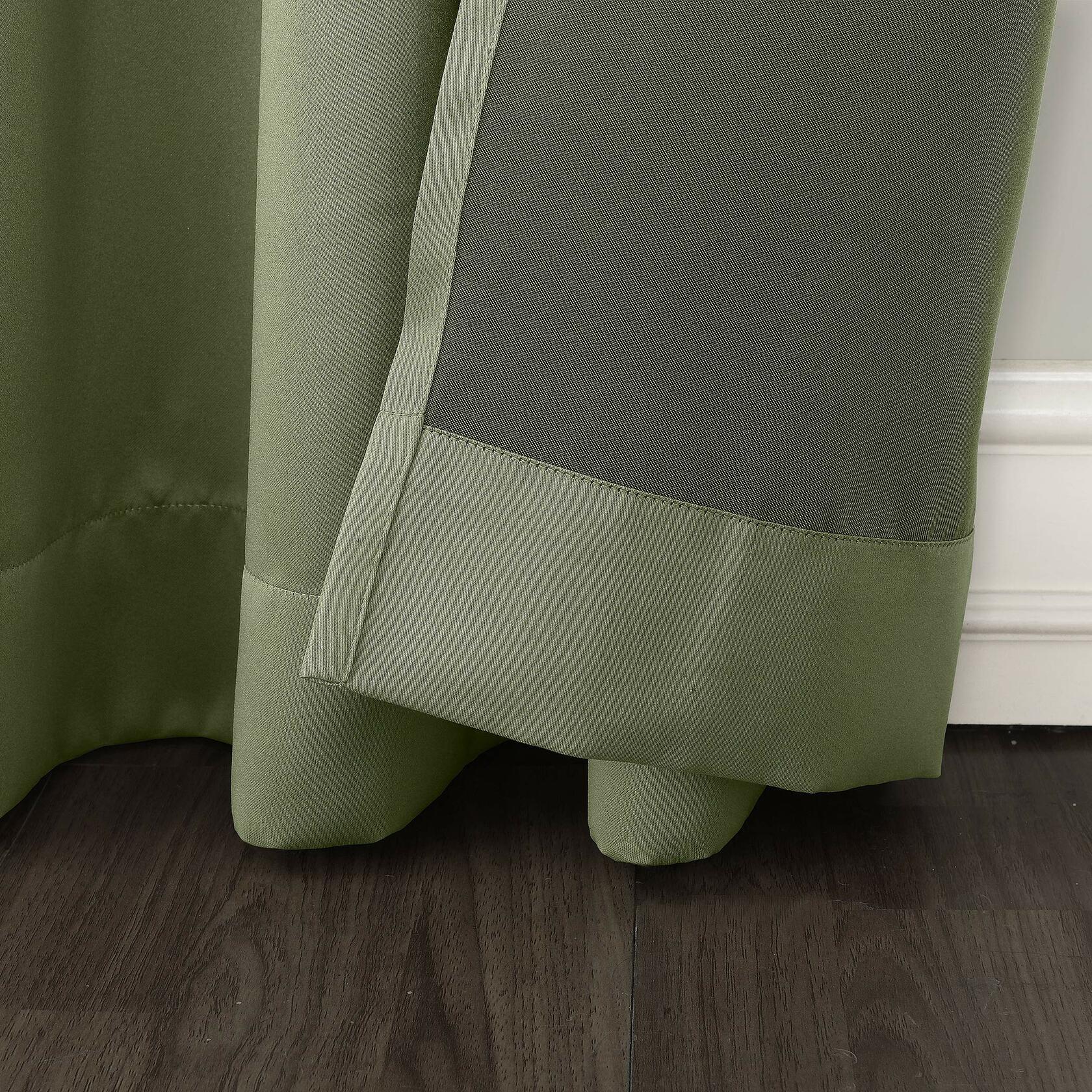 Sun Zero Becca Energy Efficient Grommet Curtain Panel, 40" x 95", Sage Green