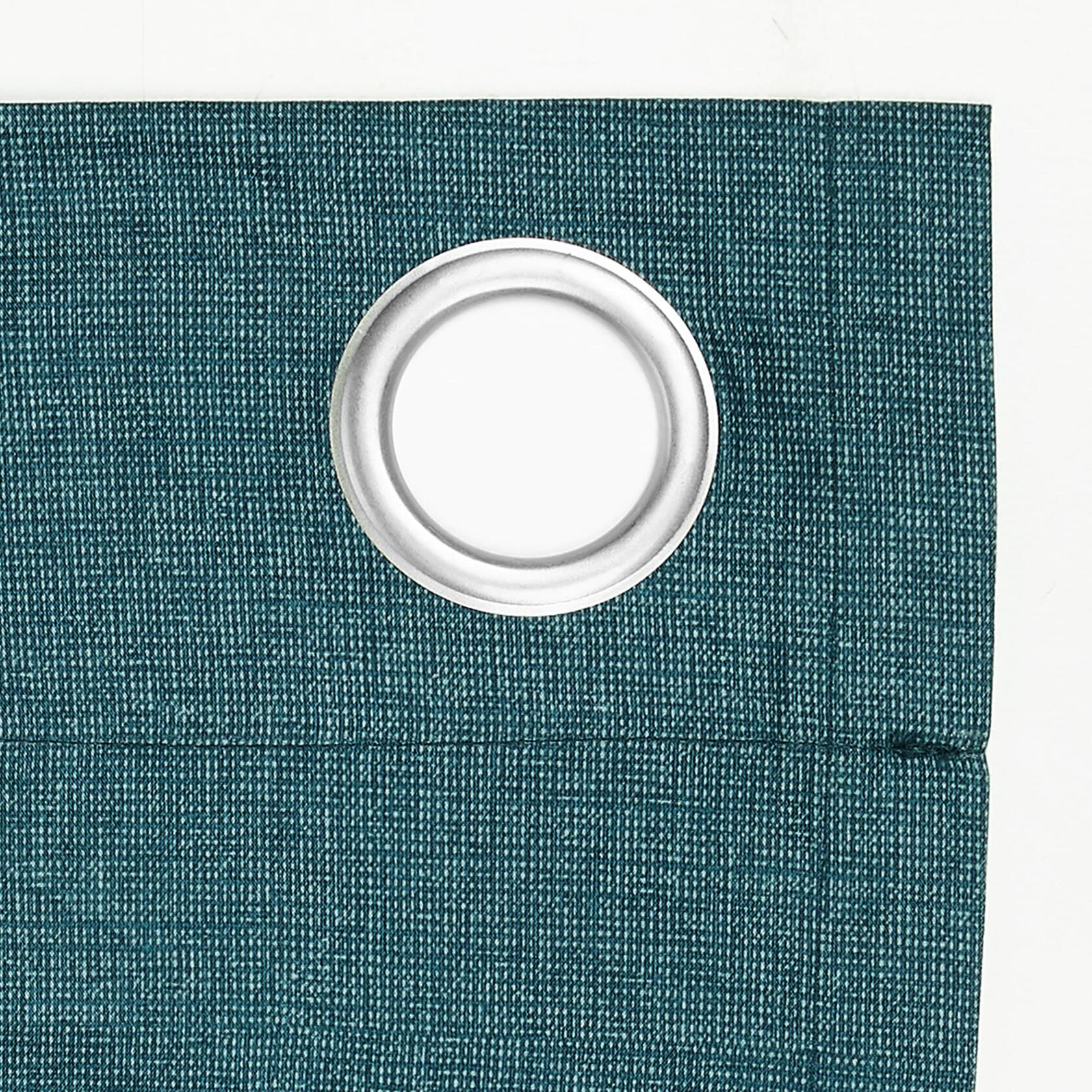 Sun Zero Columbia Thermal Insulated 100% Blackout Grommet Curtain Single Panel, 50" x 95", Teal