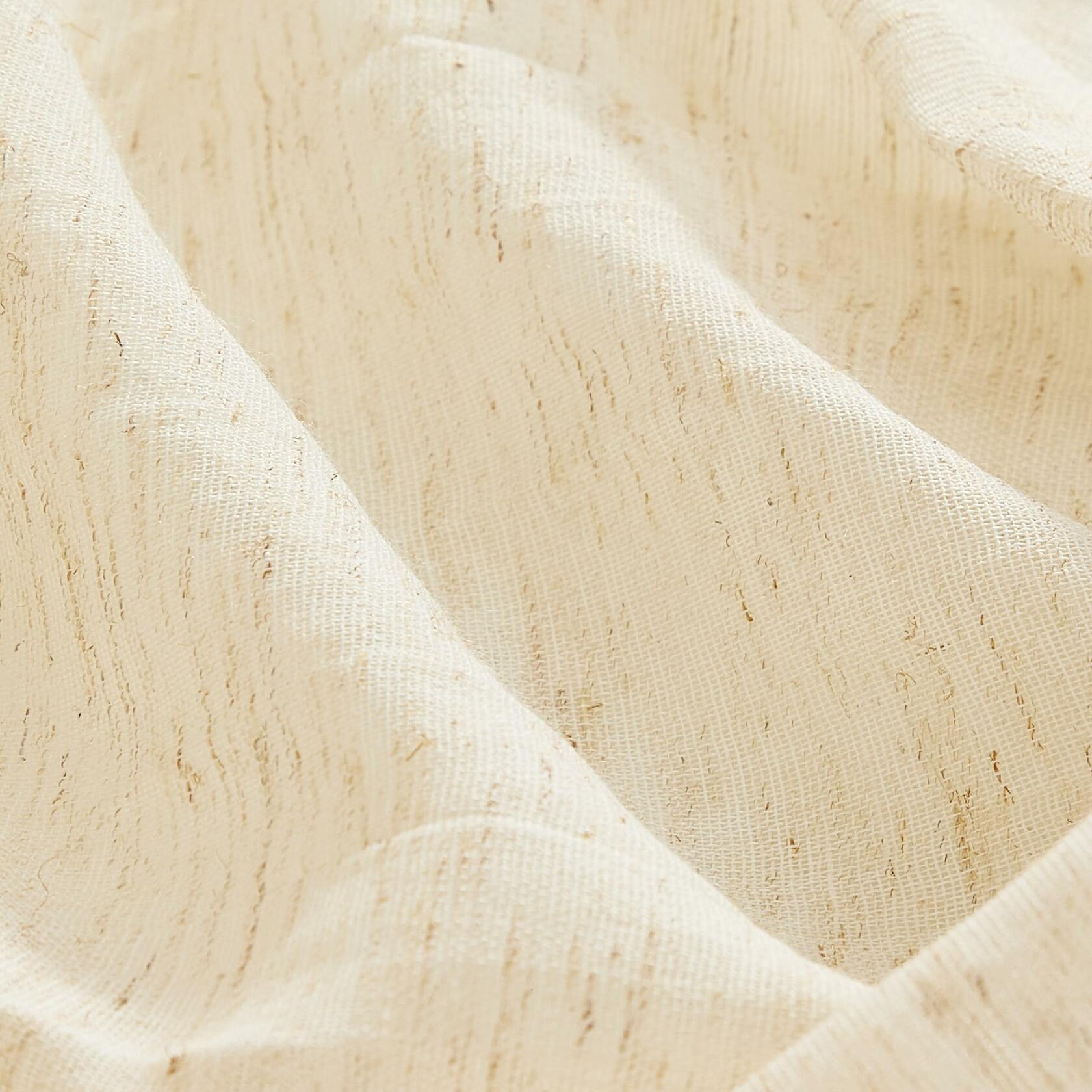 French Connection – Charter Crushed | Window Curtain | Set of 2 Panels| Semi Sheer | Modern Home Décor | Drapes for Living Room, Dining Room, Bedroom, Dorm | Measures 50”x 84”| Natural