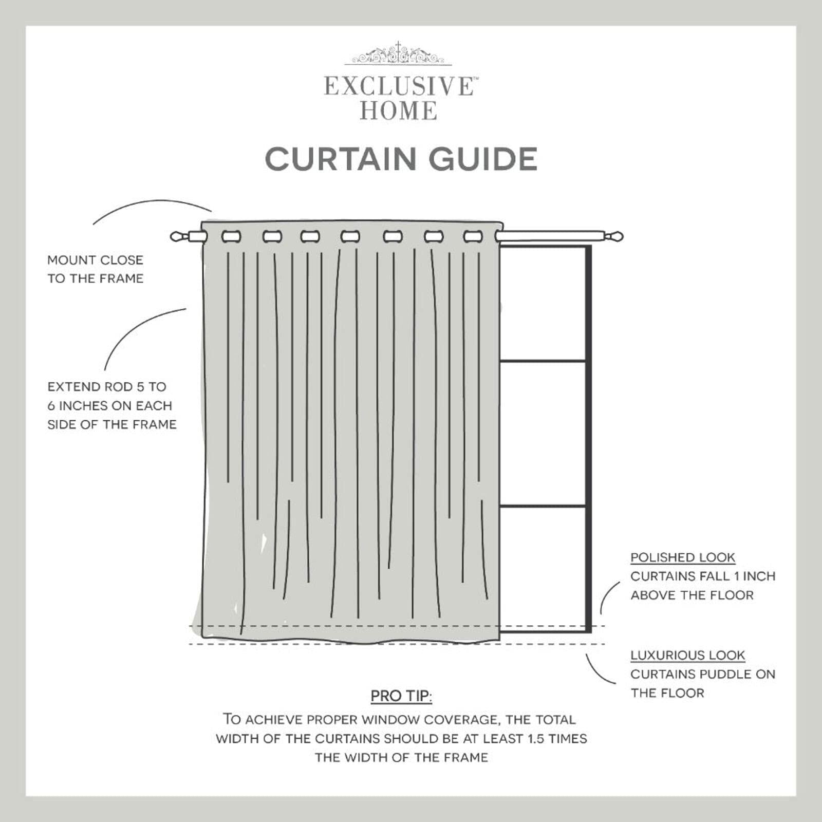 Exclusive Home Loha Patio Grommet Top Single Curtain Panel, 108"x84", Natural