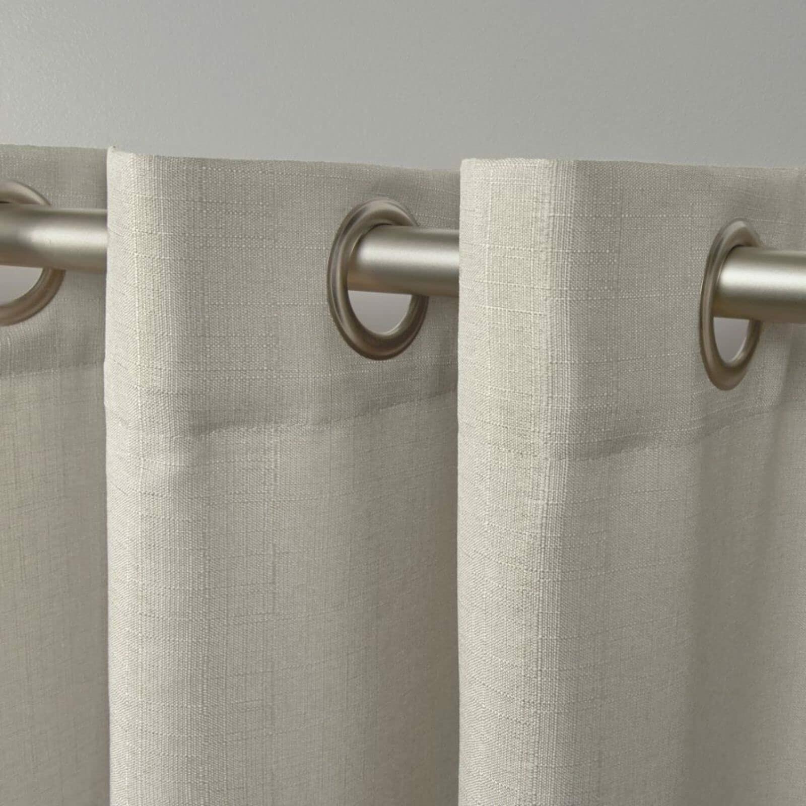 Exclusive Home Loha Patio Grommet Top Single Curtain Panel, 108"x84", Natural