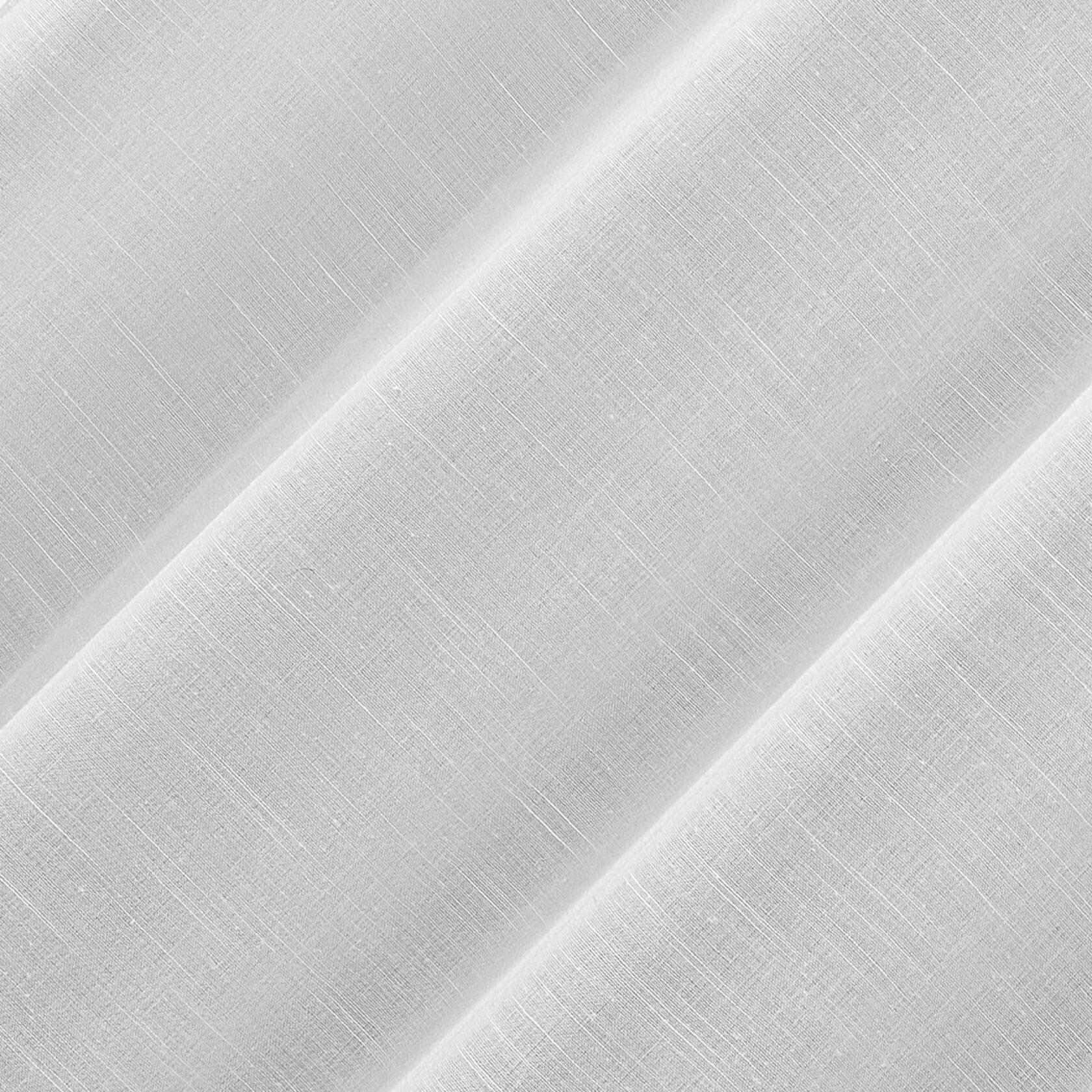 Archaeo Slub Textured Linen Blend Grommet Top Curtain, 52" W x 95" L, White