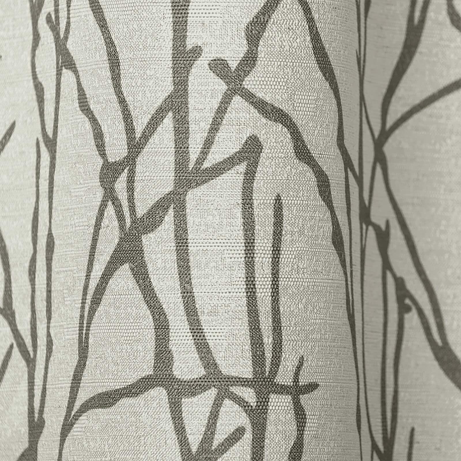 EXCLUSIVE HOME Branches Linen Blend Grommet Top Curtain Panel Pair, 54"x84", Natural