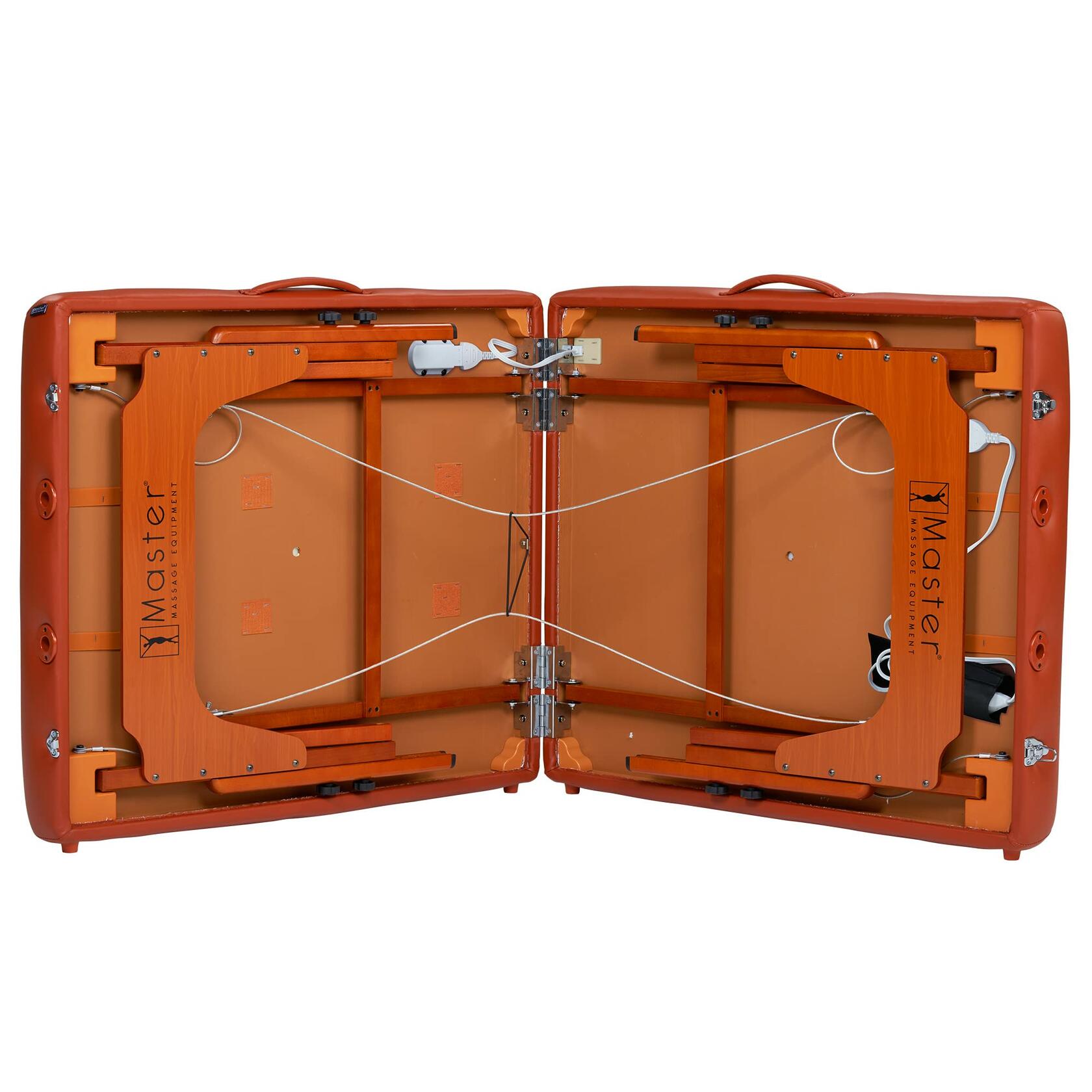 Master Massage 31" Santana Heated Portable Massage Table with Built-in Therma Top - Folding Esthetician Bed Package