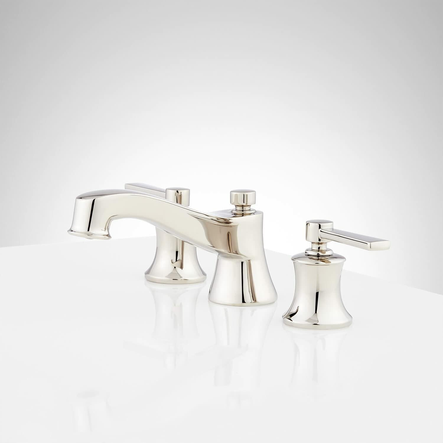 Signature Hardware 447898 Pendleton 1.2 GPM Widespread Bathroom Faucet with Pop-Up Drain Assembly