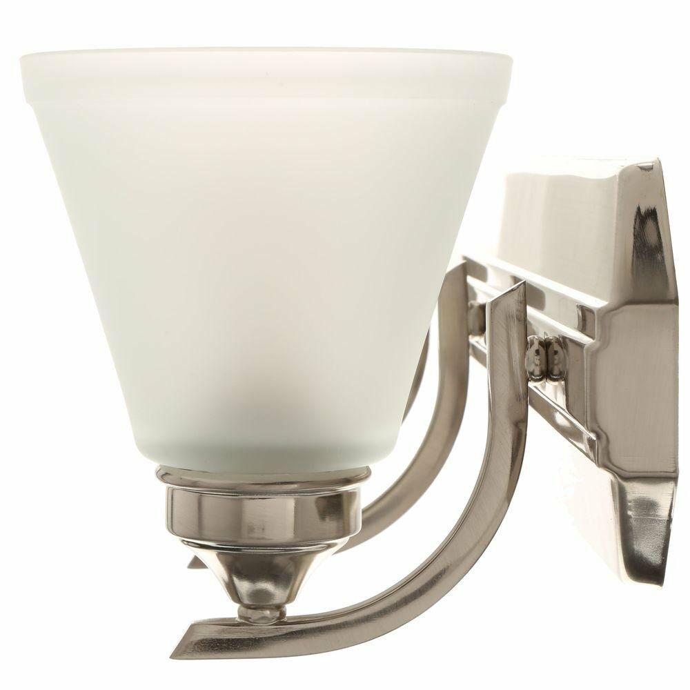 Hampton Bay 4-Light Brushed Nickel Bath Light #261568