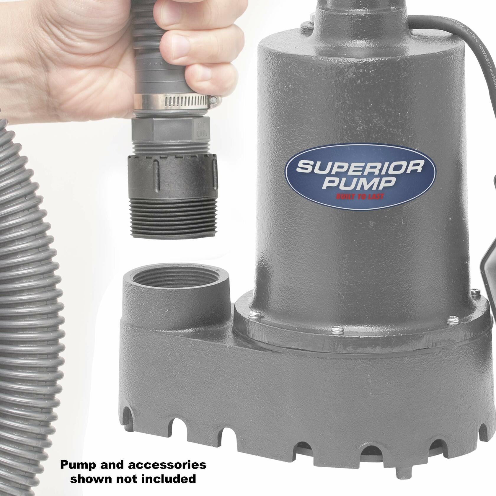 Superior Pump 99007 1-1/4" FIP X 1-1/4" FIP or 1-1/2" MIP Adapter