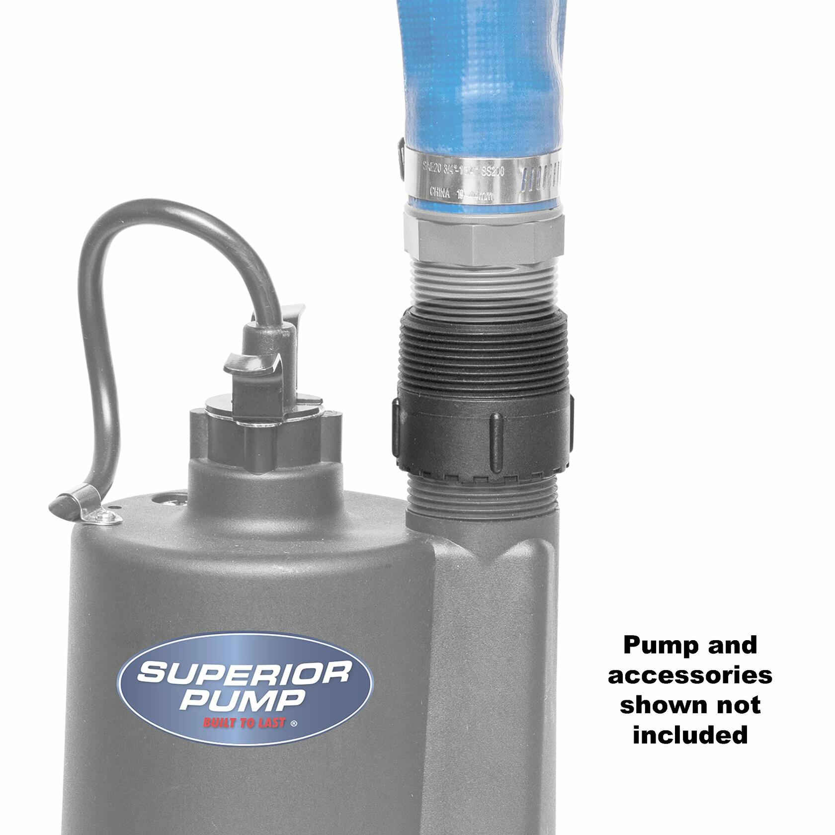 Superior Pump 99007 1-1/4" FIP X 1-1/4" FIP or 1-1/2" MIP Adapter