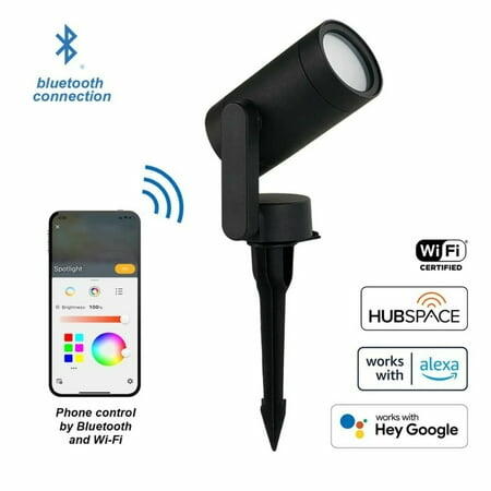 Hampton Bay Low Voltage Black LED Spotlight with S