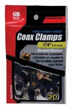Gardner Bender Stainless Steel Coax Cable Clamp 20 pk