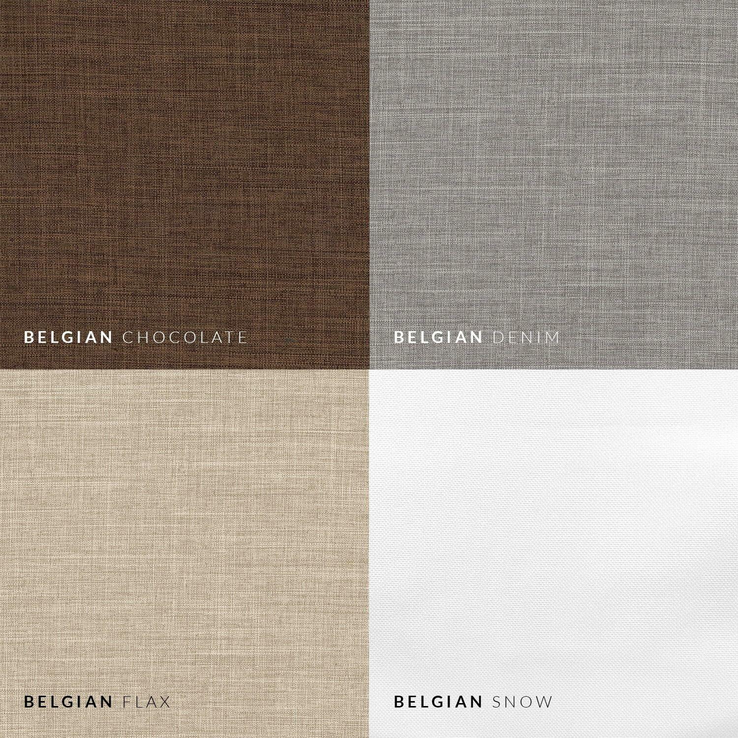 CHICOLOGY Roman Shades for Windows, Window Treatments, Roman Shades, Roman Window Shades, Room Darkening Shades, Window Shades, 24" W X 72" H, Belgian Flax (Privacy & Light Filtering)
