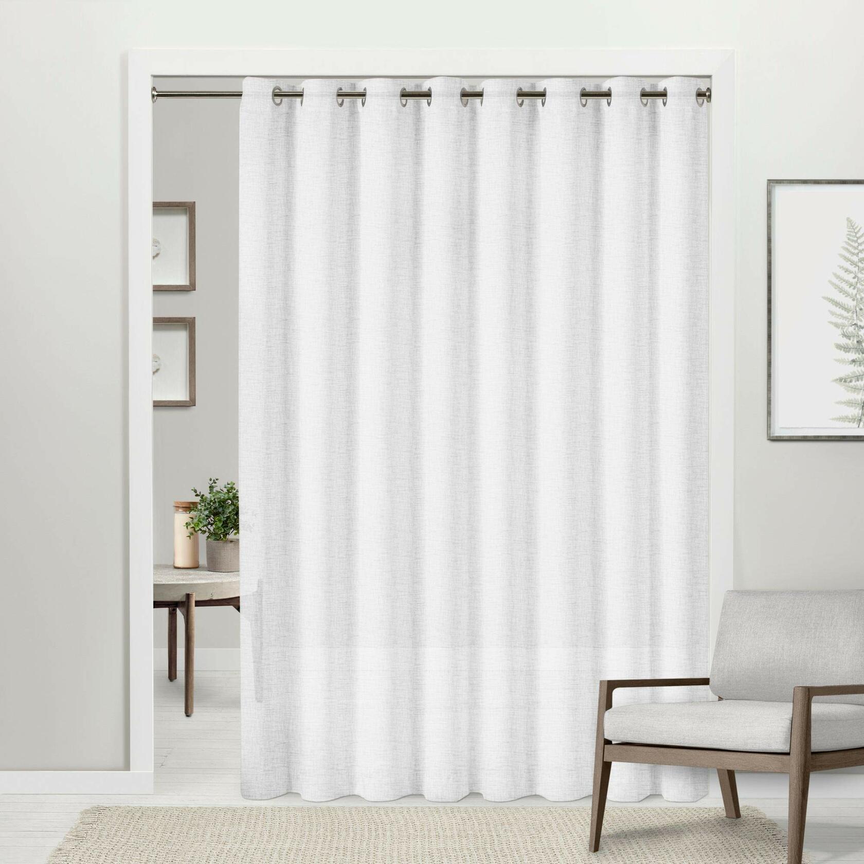 EXCLUSIVE HOME Tension Rod, Brushed Nickel, Adjustable 48"-84"