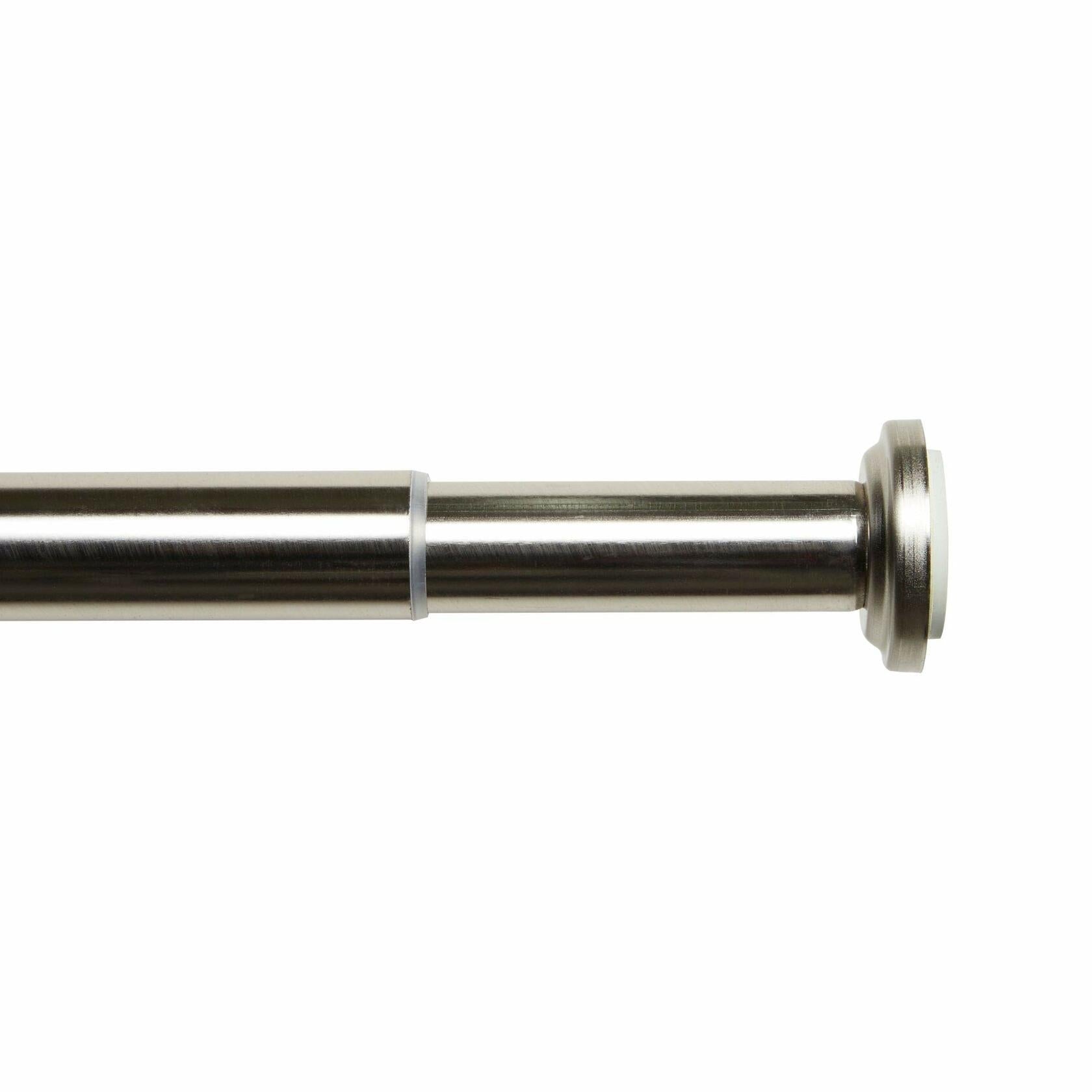 EXCLUSIVE HOME Tension Rod, Brushed Nickel, Adjustable 48"-84"