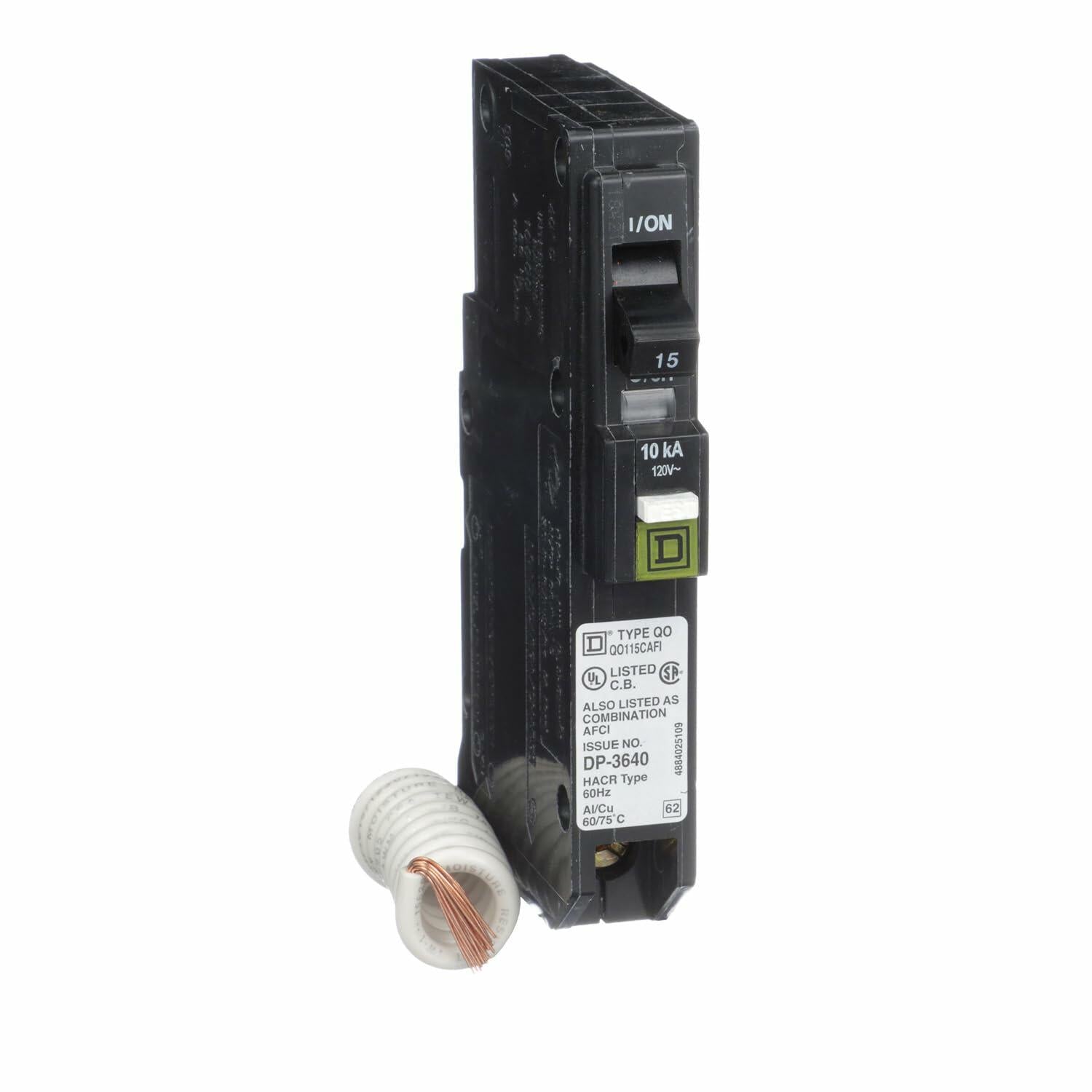 Square D by Schneider Electric Square D - QO115CAFI QO15A Arc Fault Breaker, Black