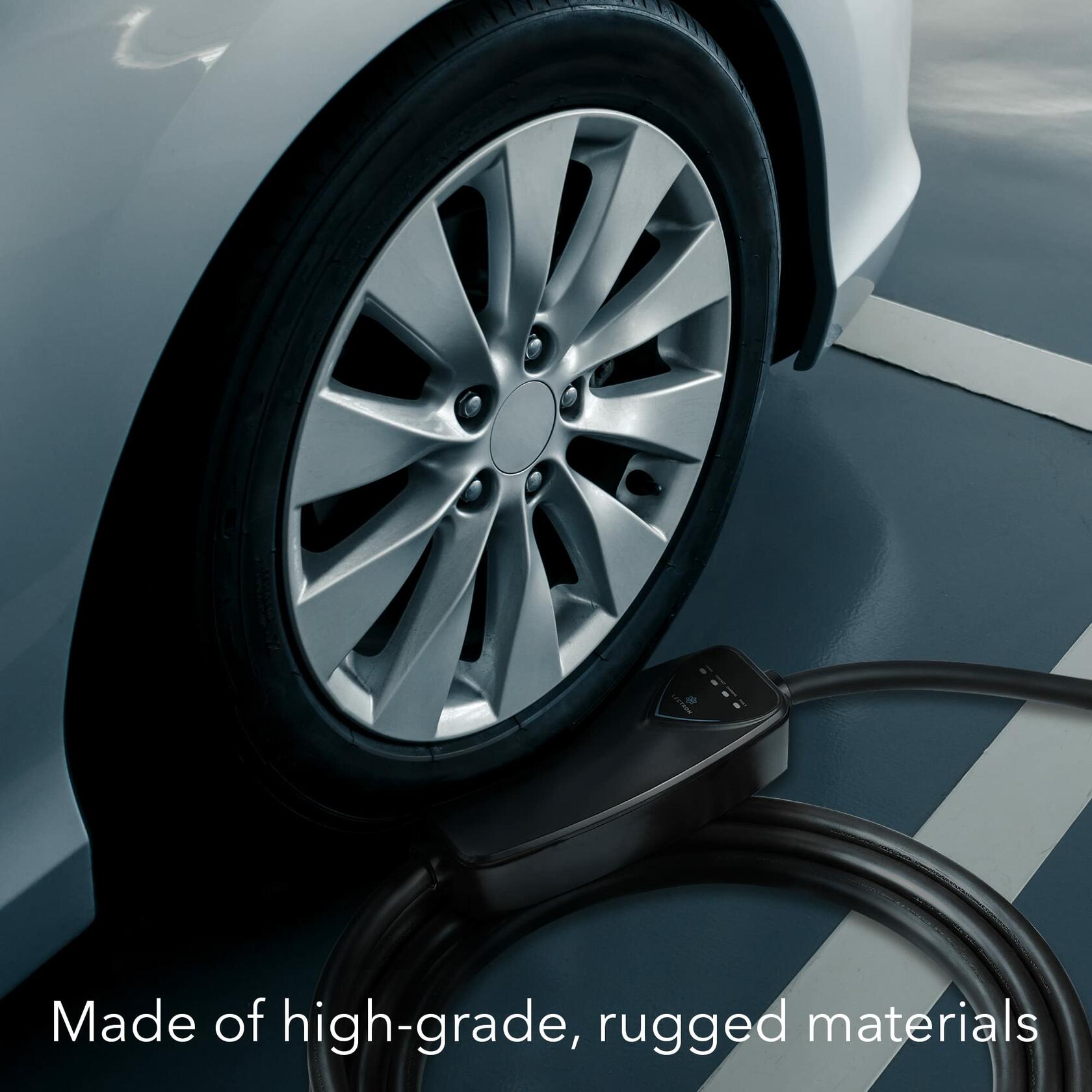 Lectron Level 2 EV Charger - ETL Certified, 240V, 40 Amp, NEMA 14-50 Plug, 16 ft Extension Cord & J1772 Cable- Portable Electric Car Charger for J1772 EVs and Plug-in Hybrid Vehicles