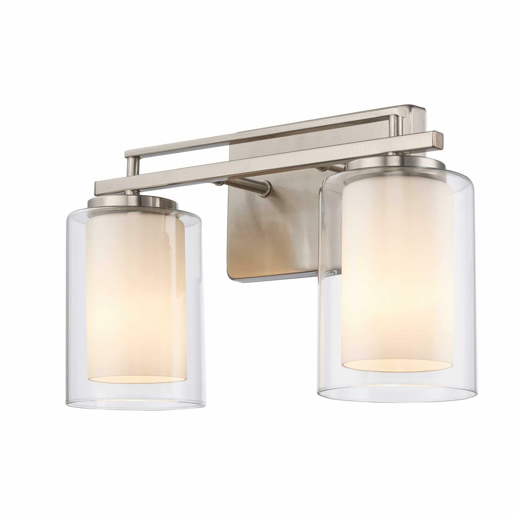 TRANS GLOBE 22484 BK I Lisbon Collection 32 Inch Four-Light Bathroom Vanity - in a Black Finish | Metal Housing I Clear & Frosted Shades I Modern Contemporary Light Fixture |