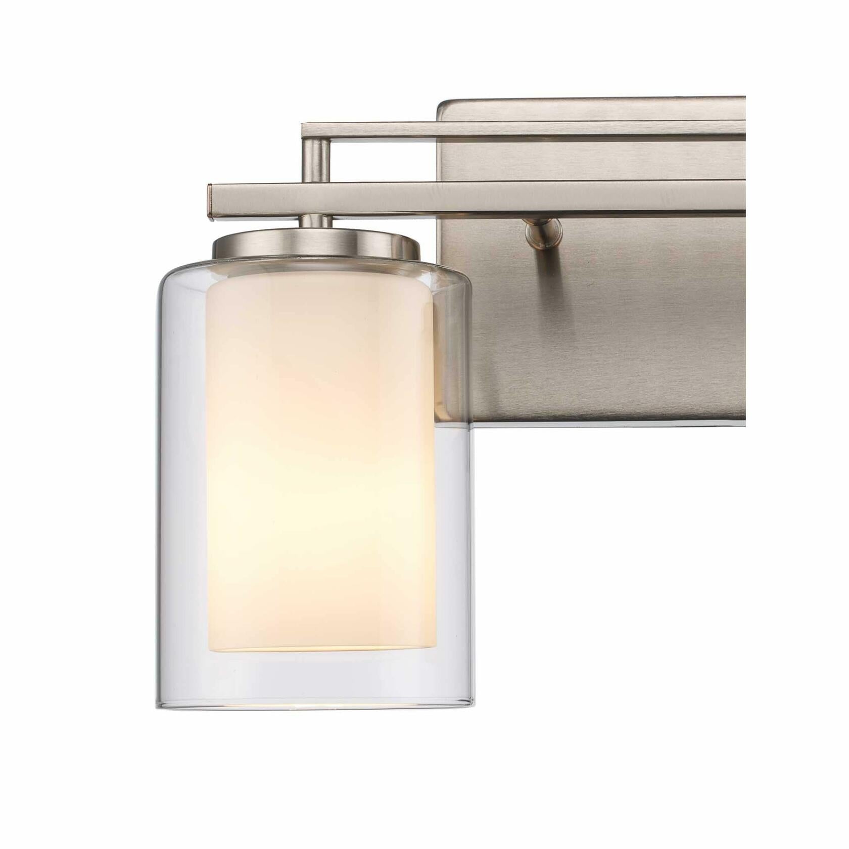 TRANS GLOBE 22484 BK I Lisbon Collection 32 Inch Four-Light Bathroom Vanity - in a Black Finish | Metal Housing I Clear & Frosted Shades I Modern Contemporary Light Fixture |