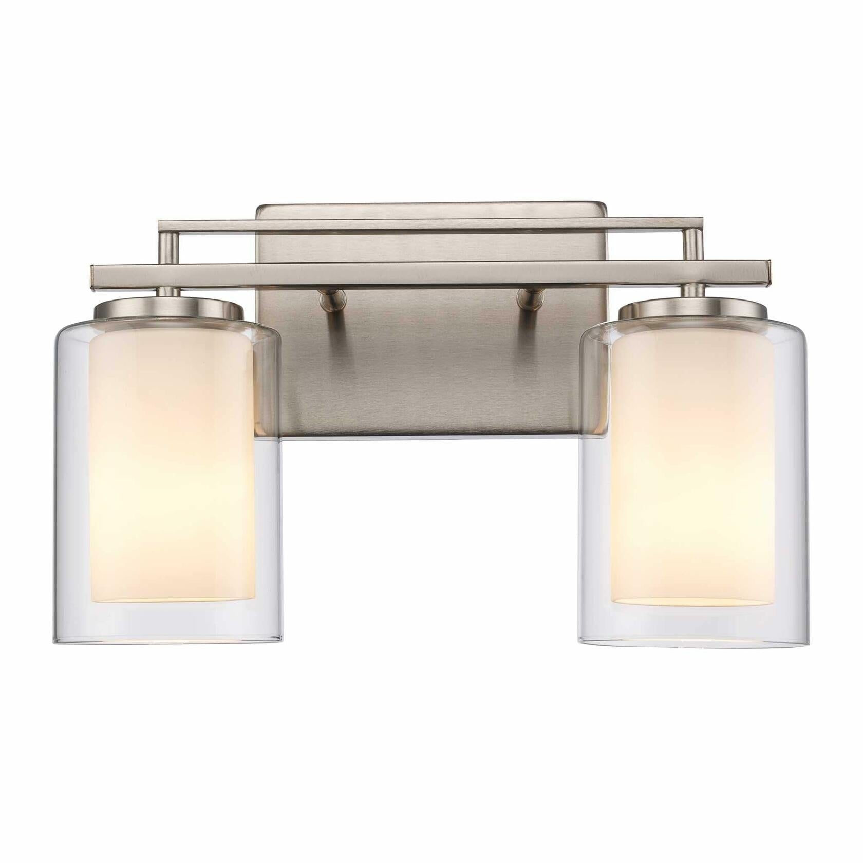 TRANS GLOBE 22484 BK I Lisbon Collection 32 Inch Four-Light Bathroom Vanity - in a Black Finish | Metal Housing I Clear & Frosted Shades I Modern Contemporary Light Fixture |
