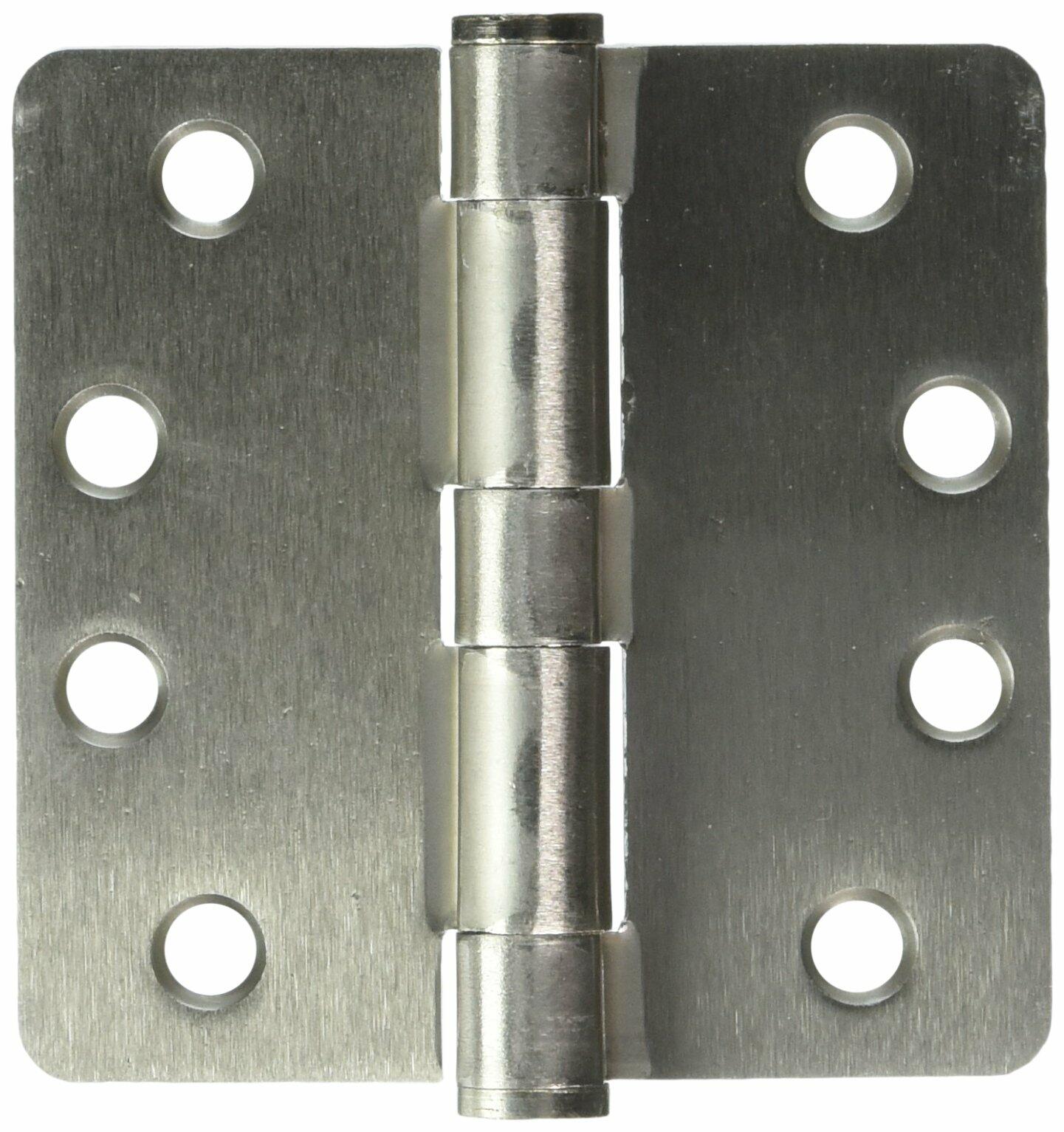 Deltana S44R4HD15 HD Steel 4-Inch x 4-Inch x 1/4-Inch Radius Hinge