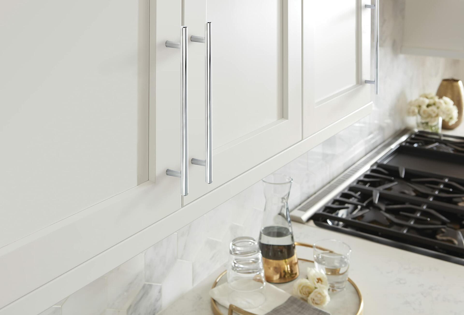 Amerock | Cabinet Pull | Polished Chrome | 7-9/16 inch (192 mm) Center to Center | Bar Pulls | 1 Pack | Drawer Pull | Drawer Handle | Cabinet Hardware