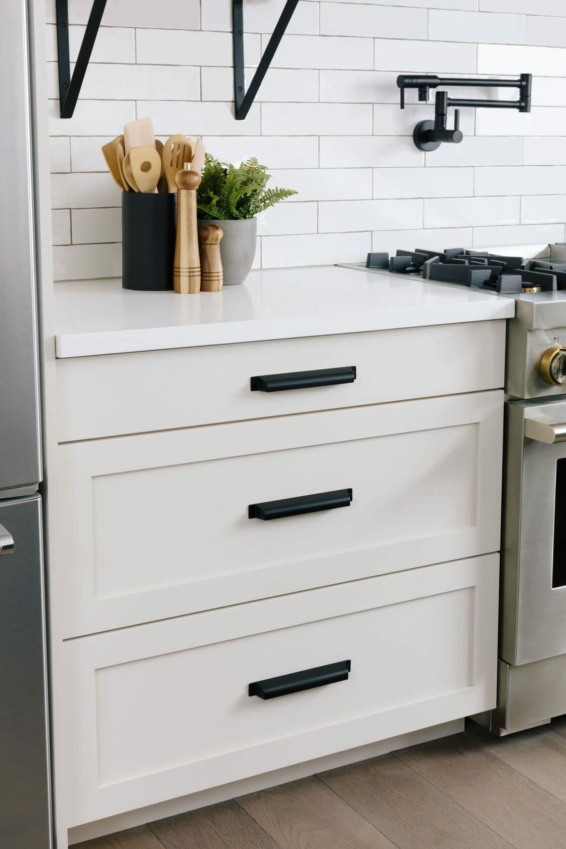Top Knobs TK774HB TK774 Channing 5 Inch Center to Center Cup Cabinet Pull from The Barrington Series