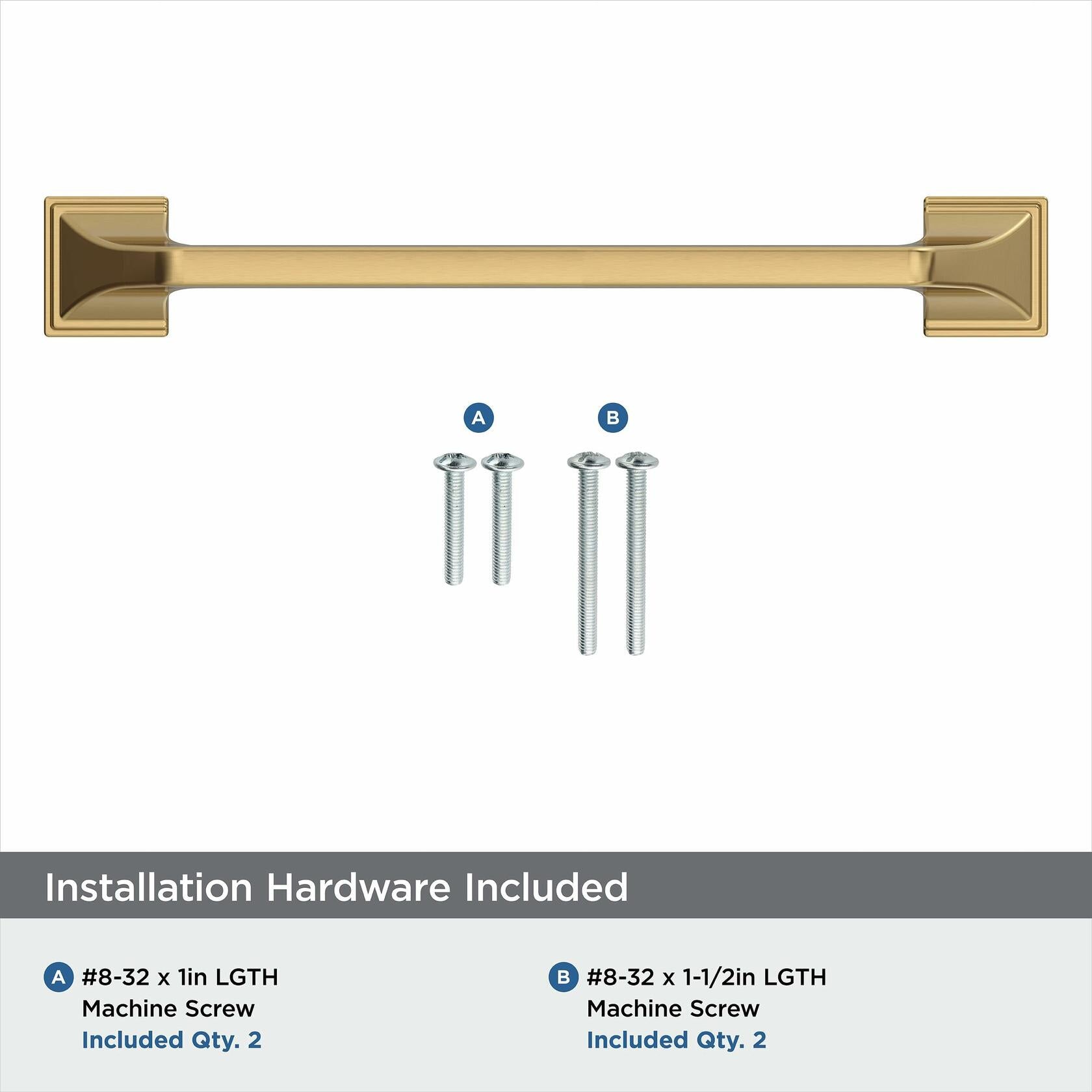 Amerock | Cabinet Pull | Champagne Bronze | 6-5/16 inch (160 mm) Center-to-Center | Exceed | 1 Pack | Drawer Pull | Cabinet Handle | Cabinet Hardware
