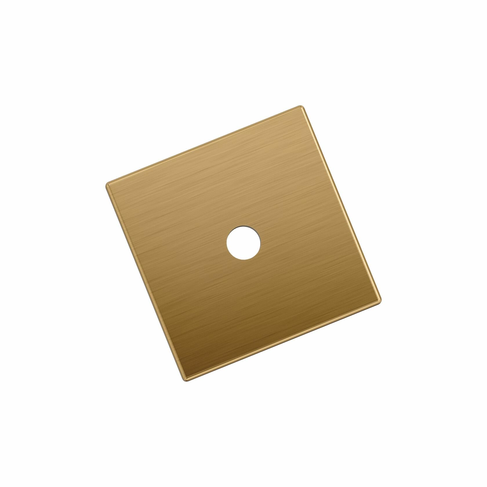 Amerock Ladera 1-3/16 inch (30mm) Length Square Champagne Bronze Cabinet Knob Backplate, BP37760CZ