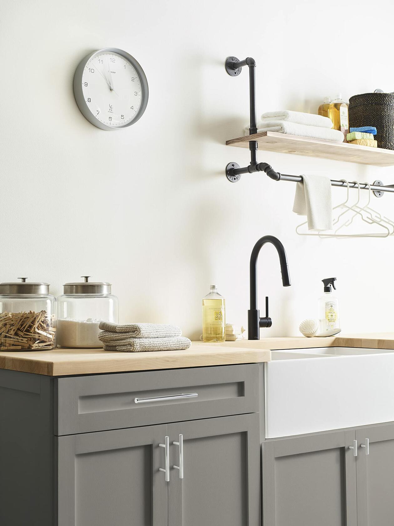 Amerock | Cabinet Pull | Polished Chrome | 7-9/16 inch (192 mm) Center to Center | Bar Pulls | 1 Pack | Drawer Pull | Drawer Handle | Cabinet Hardware