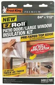 Shrink Window Kit, 110x84 In, Patio Door