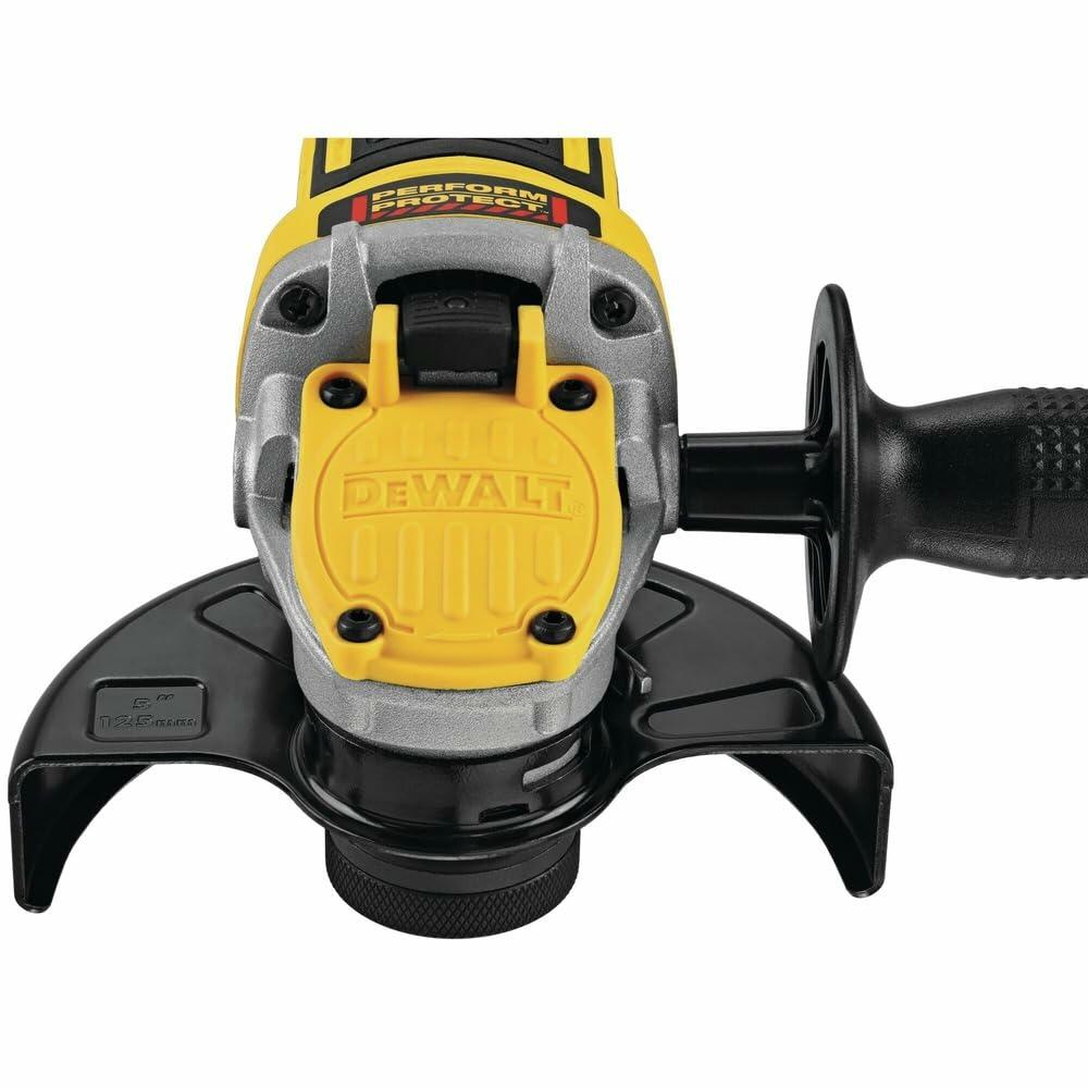 DEWALT 20V MAX* XR Angle Grinder, Trigger Switch, Power Detect Tool Technology Kit, 4-1/2-Inch to 5-Inch (DCG415W1)