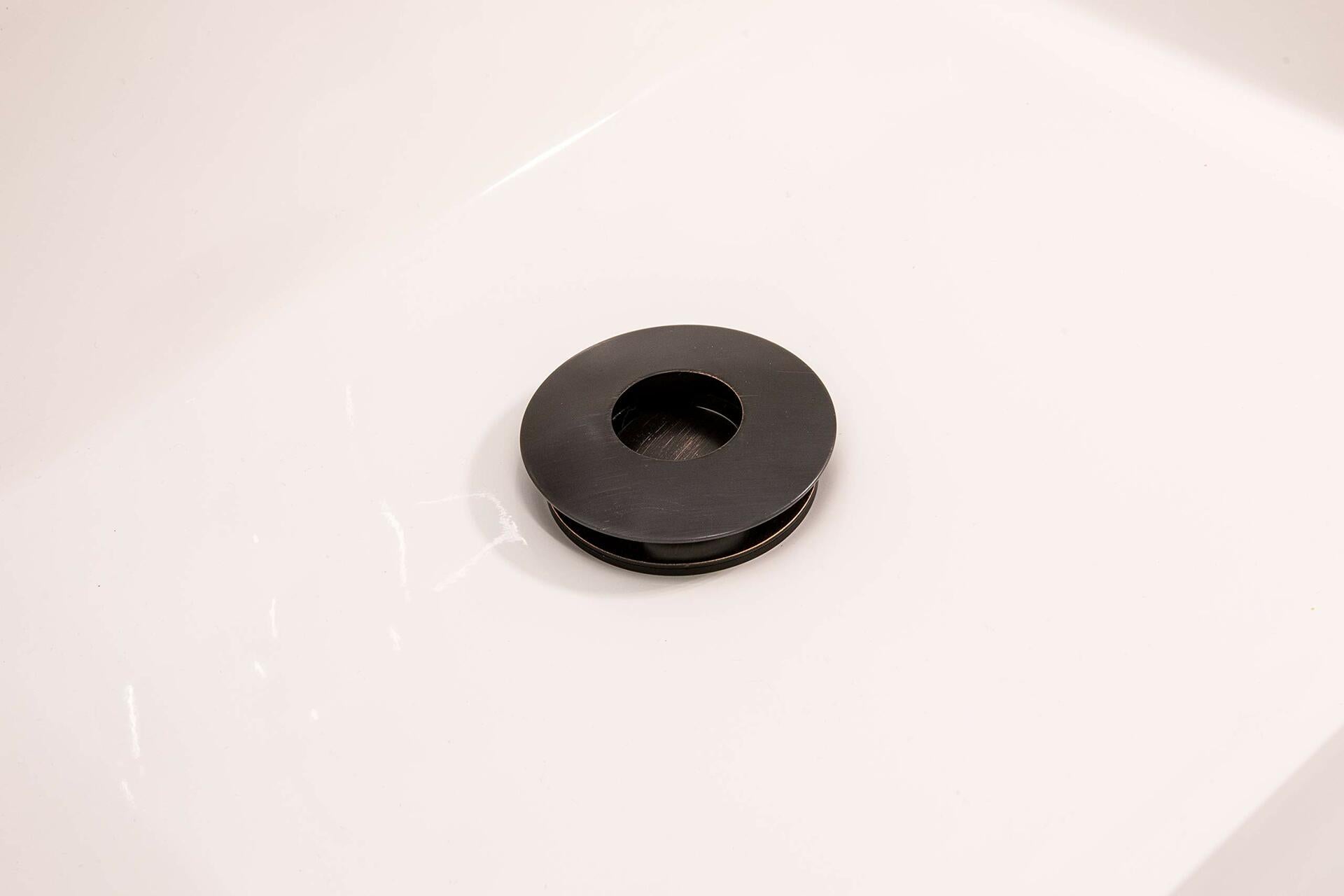 Keeney K820-76BRZ Universal Push Button Bathroom Sink Drain Without Overflow - Oil Rubbed Bronze
