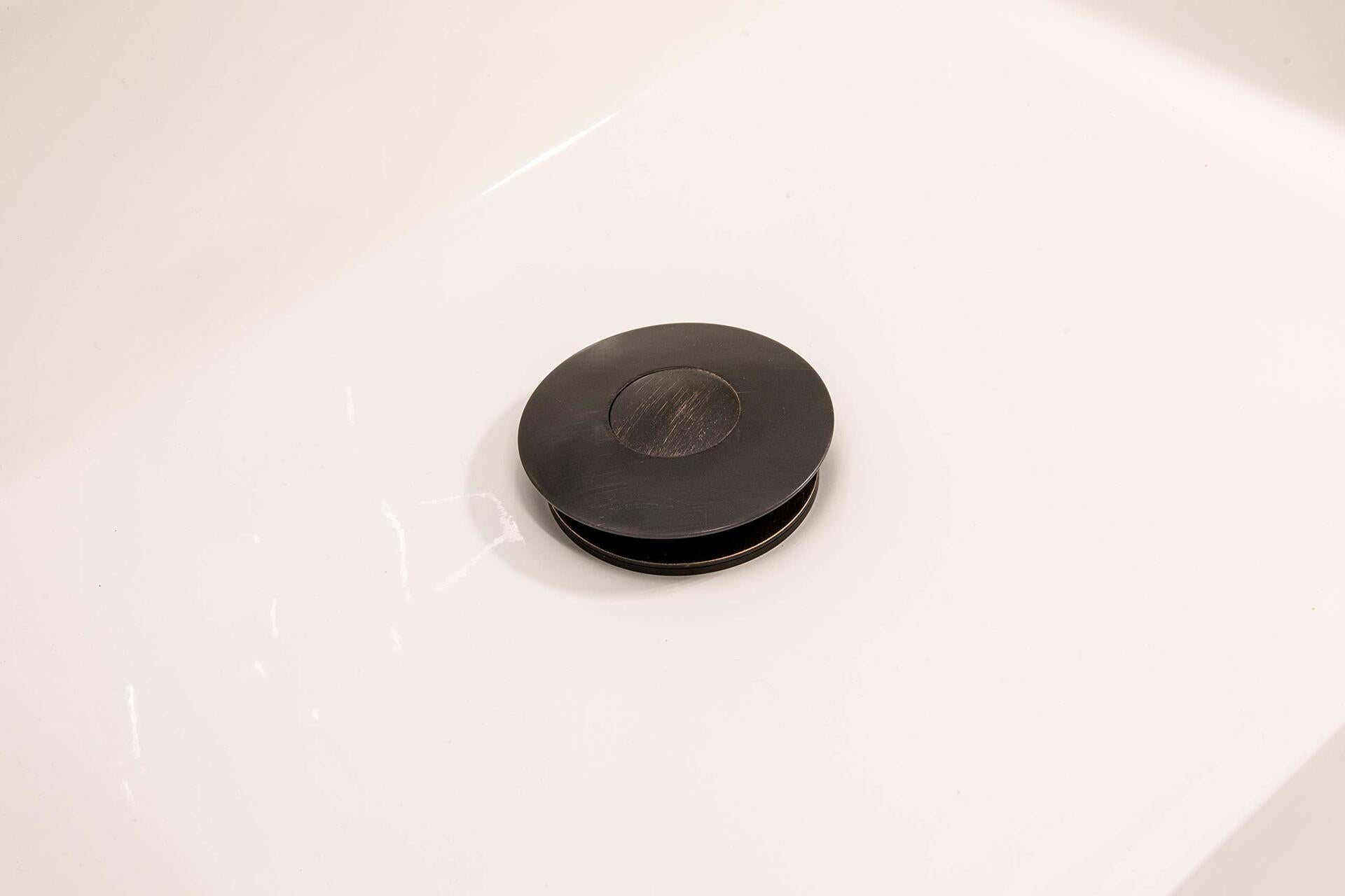 Keeney K820-76BRZ Universal Push Button Bathroom Sink Drain Without Overflow - Oil Rubbed Bronze