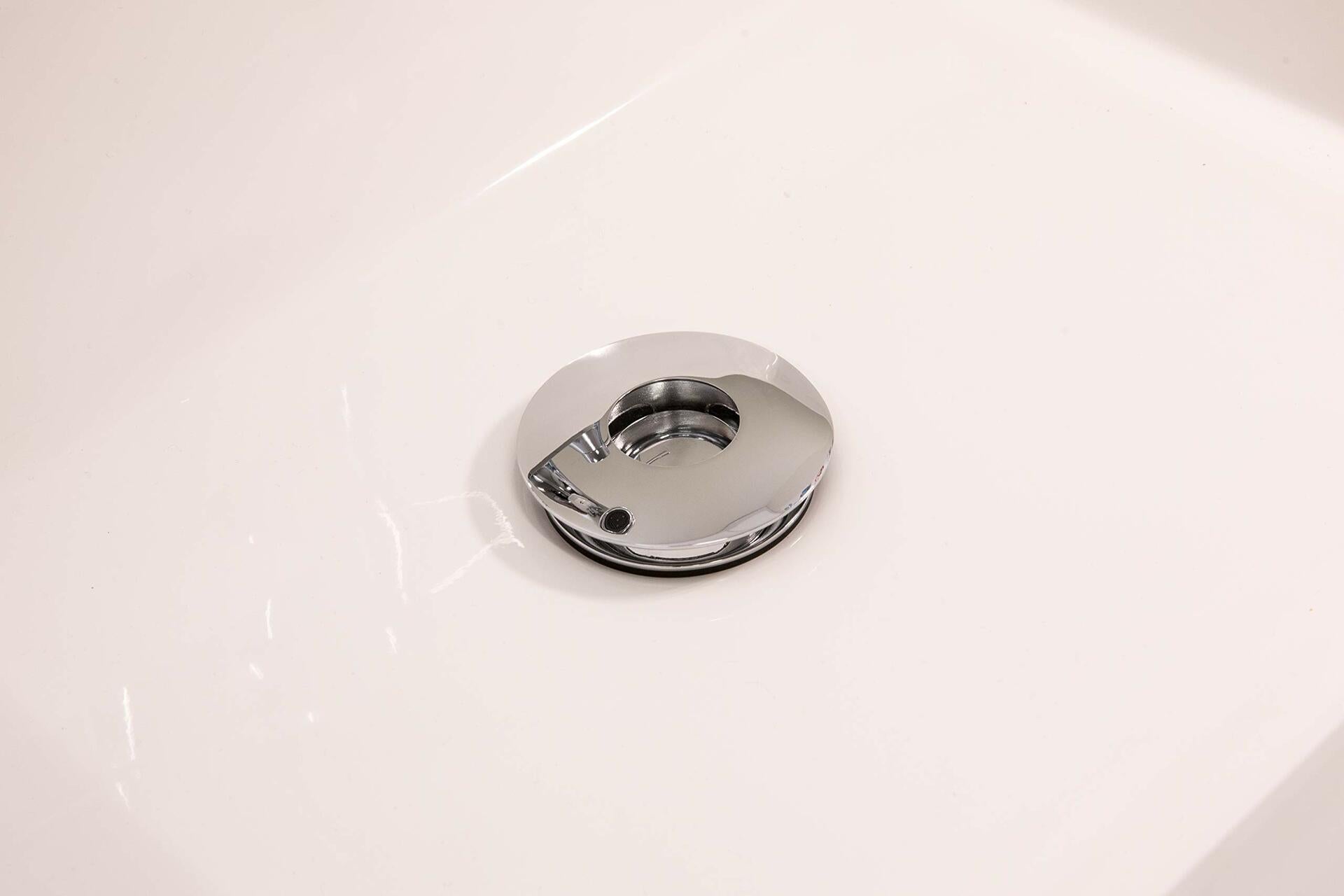Keeney K820-76 Universal Push Button Bathroom Sink Drain Without Overflow - Chrome
