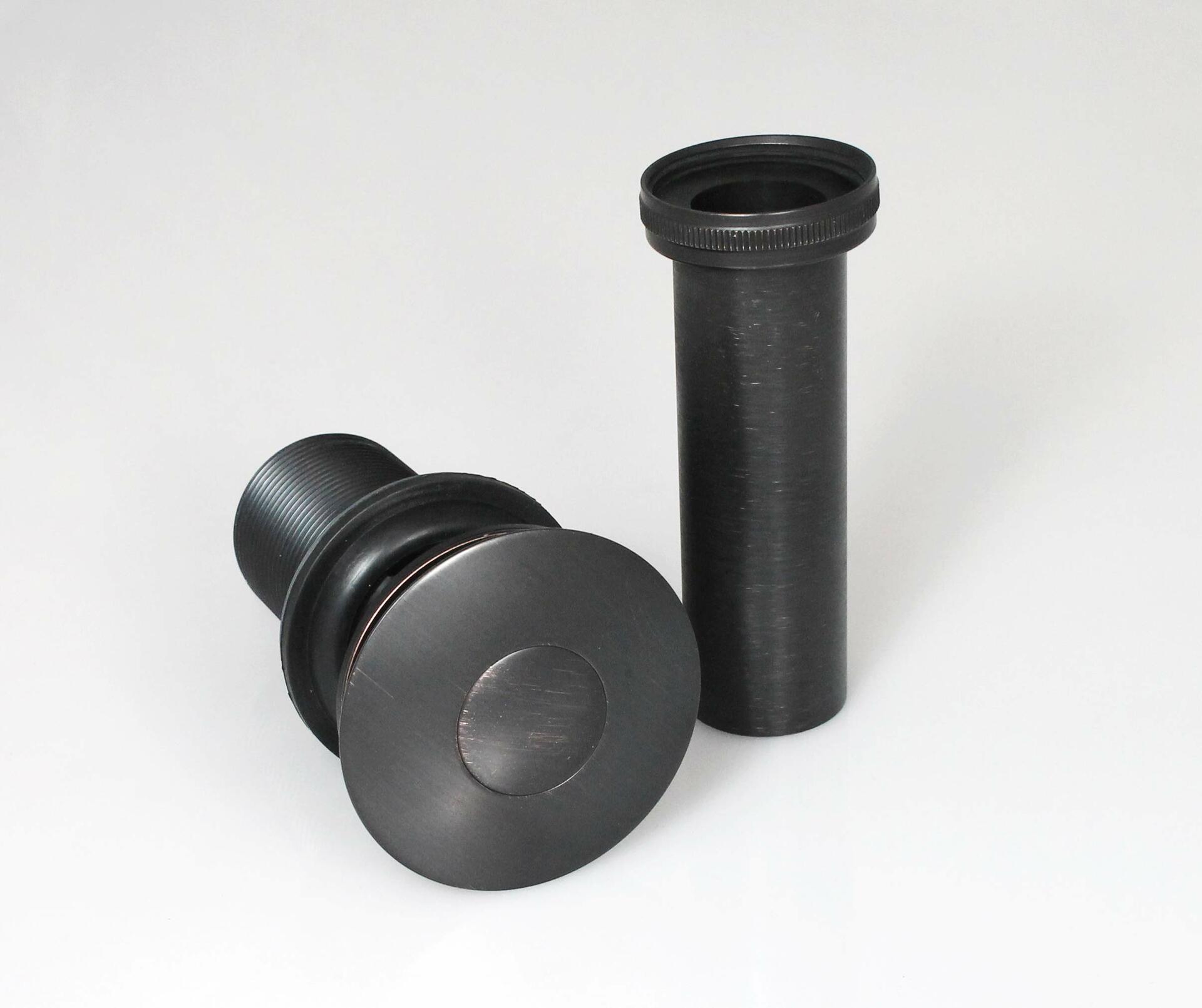 Keeney K820-75BRZ Universal Button Bathroom Sink Drain With Overflow - Oil Rubbed Bronze