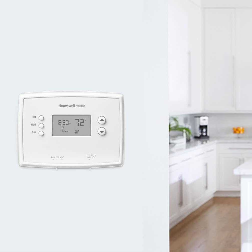 Honeywell Home RTH221B1039 RTH221B Programmable Thermostat, White