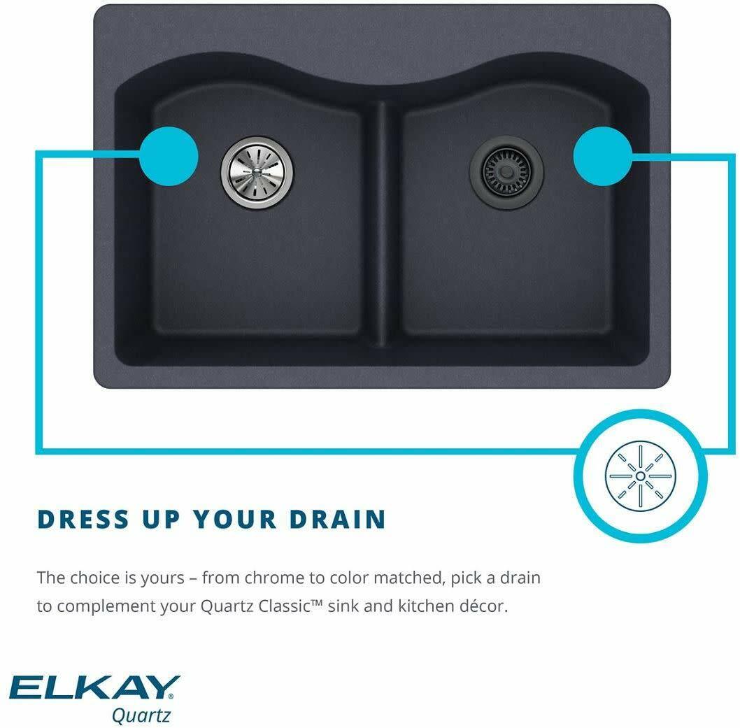 Elkay Quartz Classic ELG1616GS0 Greystone Single Bowl Dual Mount Bar Sink
