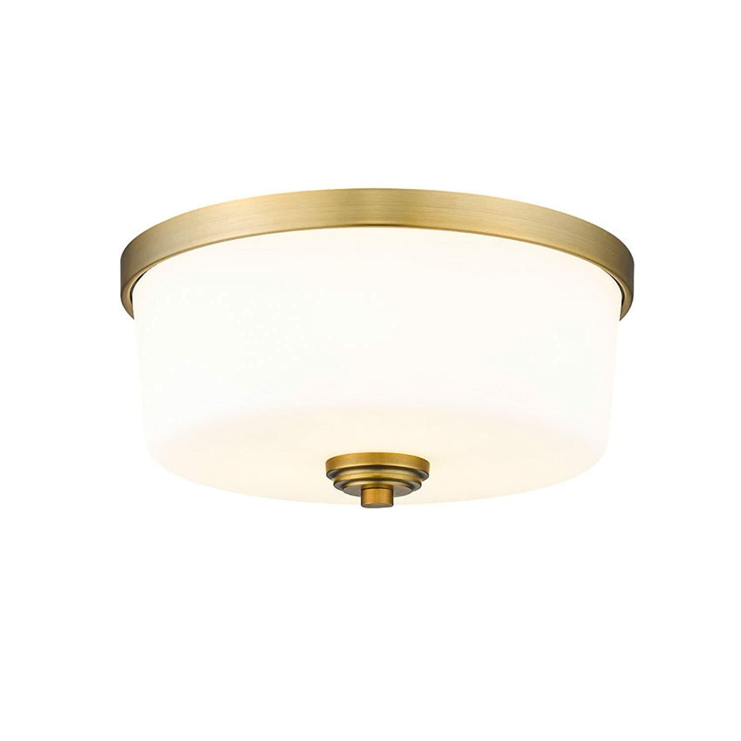 Z-Lite 3 Light Flush Mount 220F3-HBR, Brass