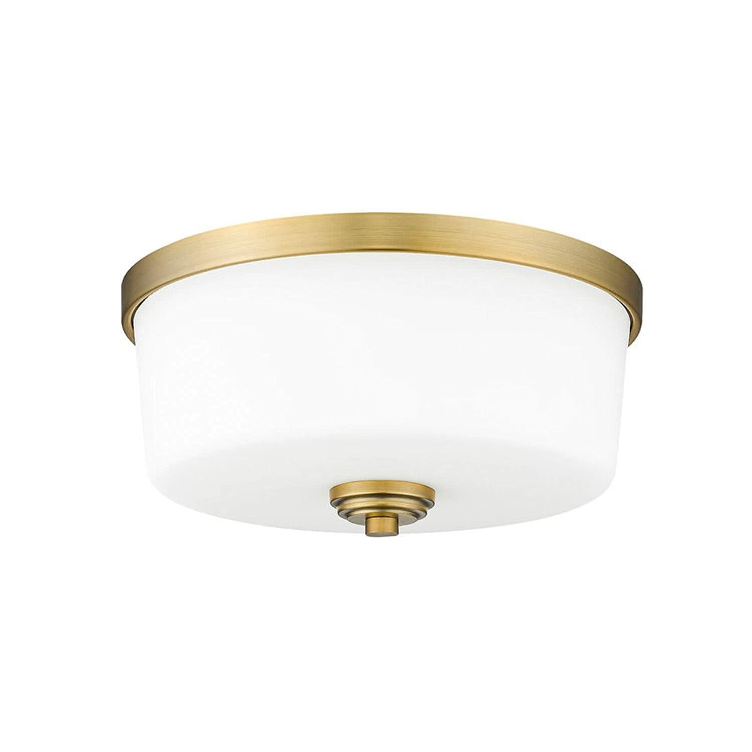 Z-Lite 3 Light Flush Mount 220F3-HBR, Brass