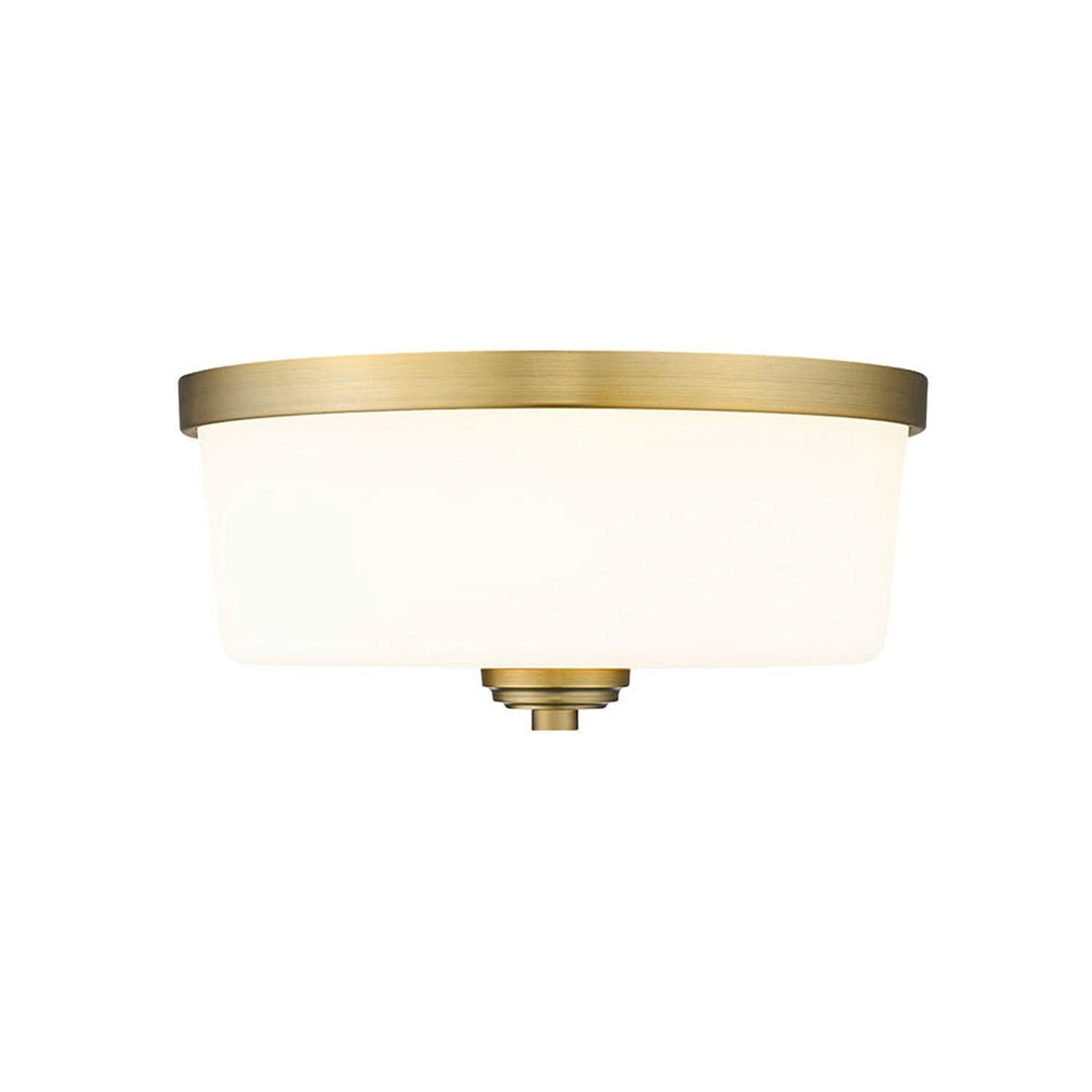 Z-Lite 3 Light Flush Mount 220F3-HBR, Brass