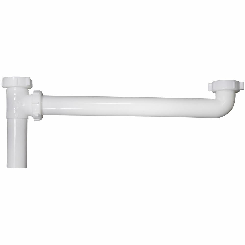 Plumb Pak 125A-16WK End Outlet Continuous Waste Direct Connect, 1.5 x 16 Inch, White