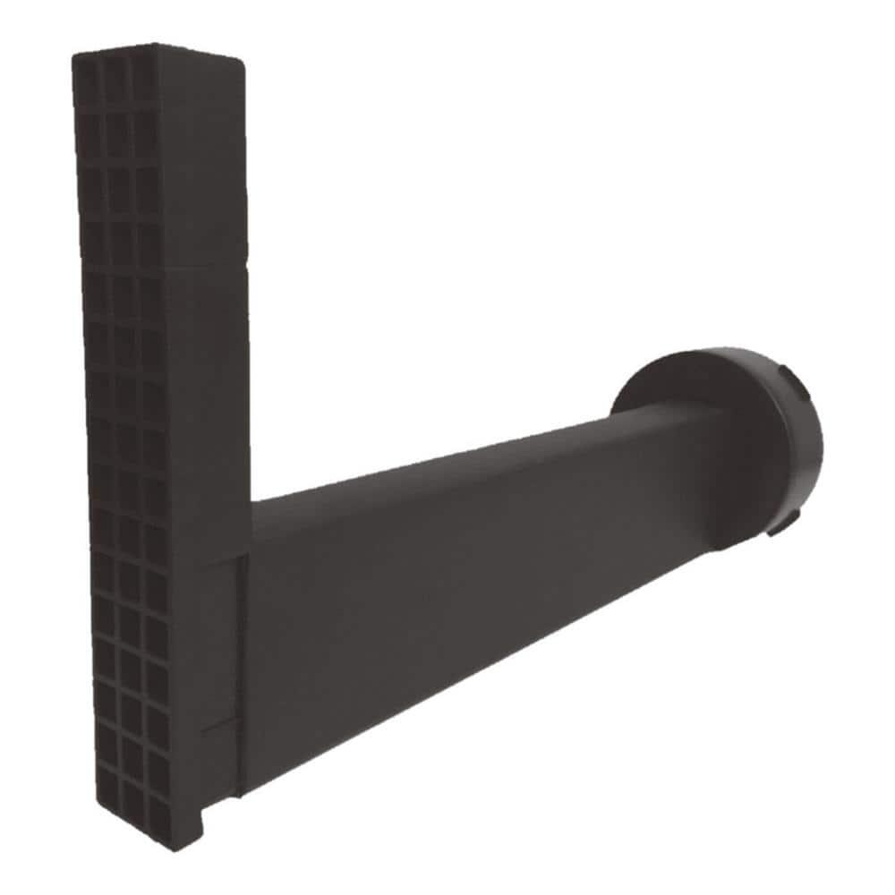 Wall Drain 4 in. x 14 in. Universal Retaining Wall Block Channel Drain Gray